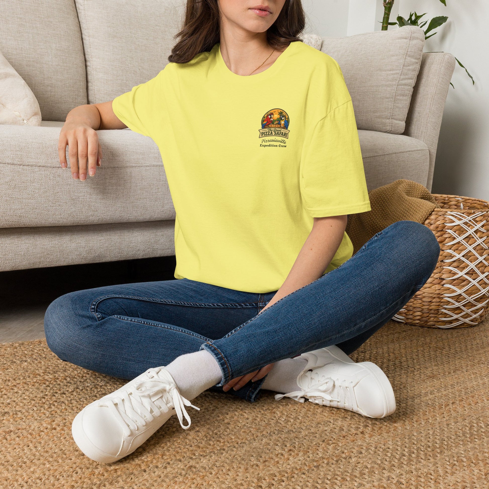 T‑Shirt — "Pizza Safari" Retro Pizzeria Expedition Crew Graphic Tee