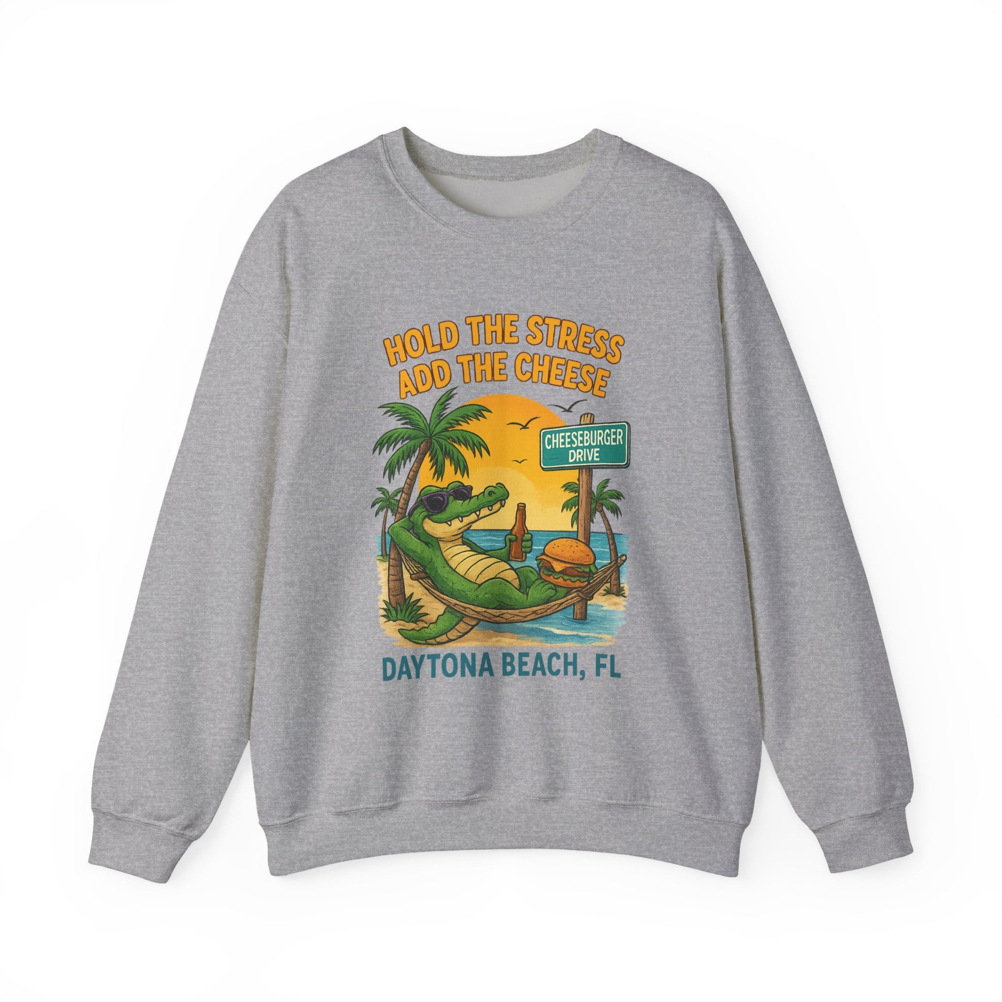 Cheeseburger dr Crewneck Sweatshirt - Jimmy Buffet Style