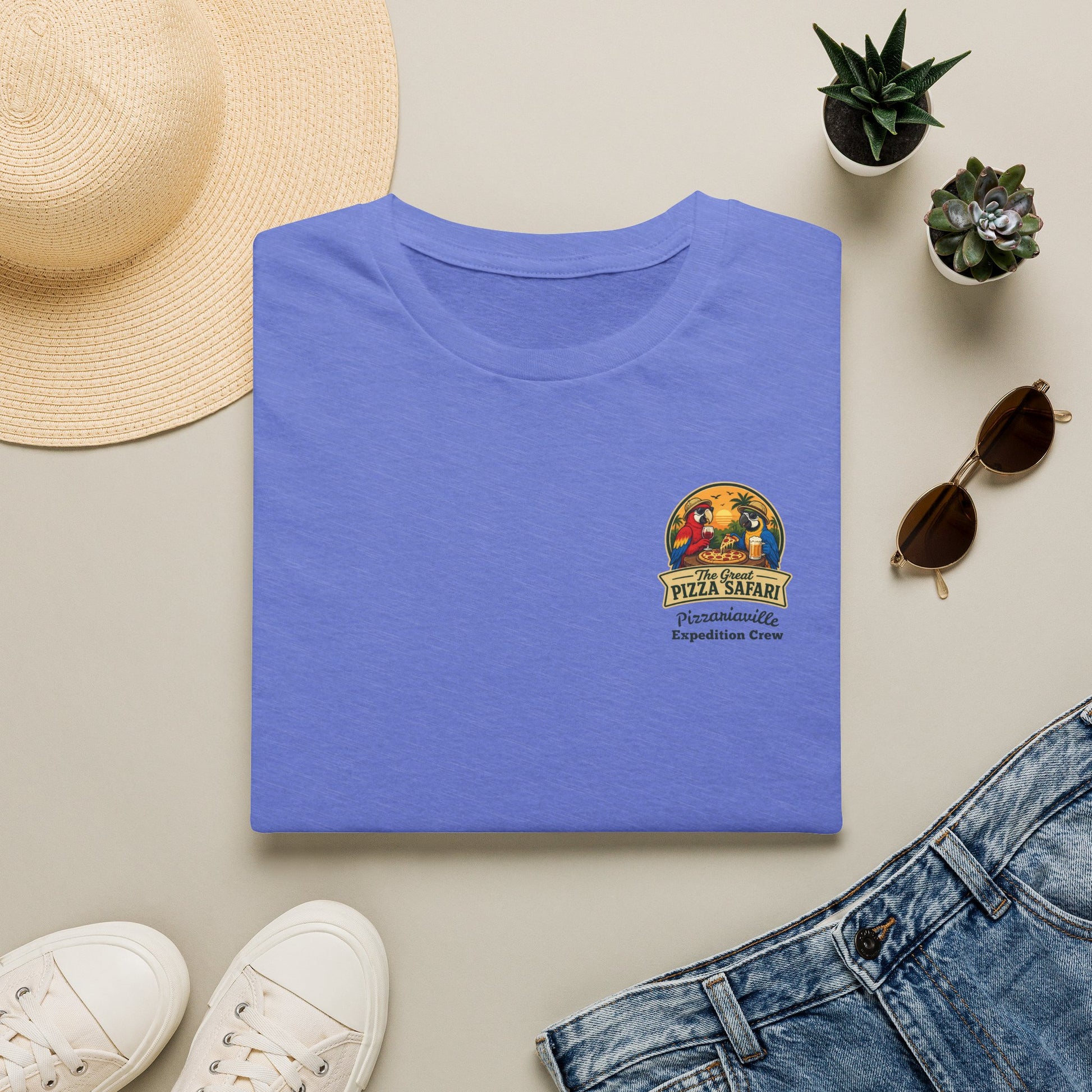 T‑Shirt — "Pizza Safari" Retro Pizzeria Expedition Crew Graphic Tee