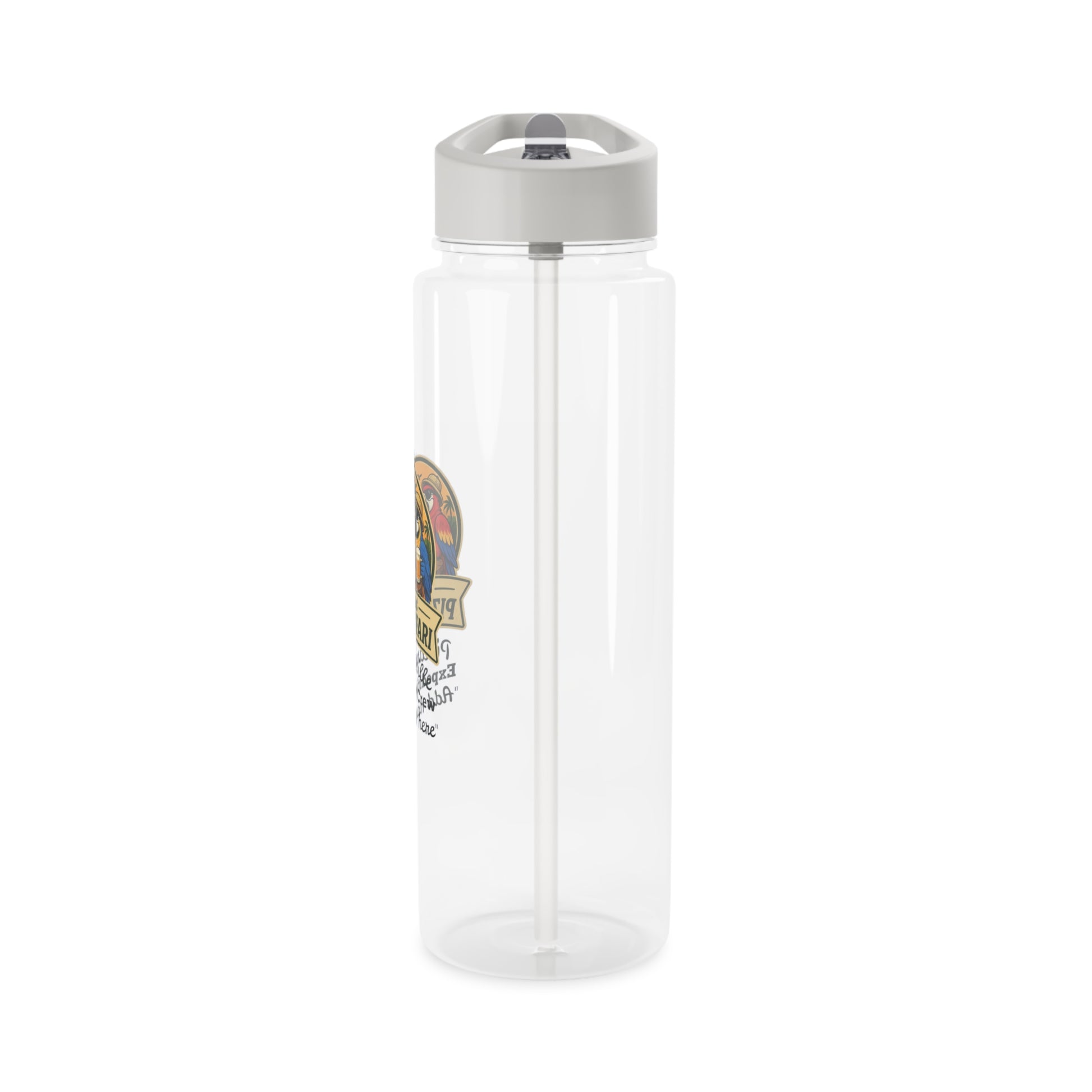 Pizza Safari Tritan Water Bottle — Personalized 'Pizzanaville Expedition Crew' Design