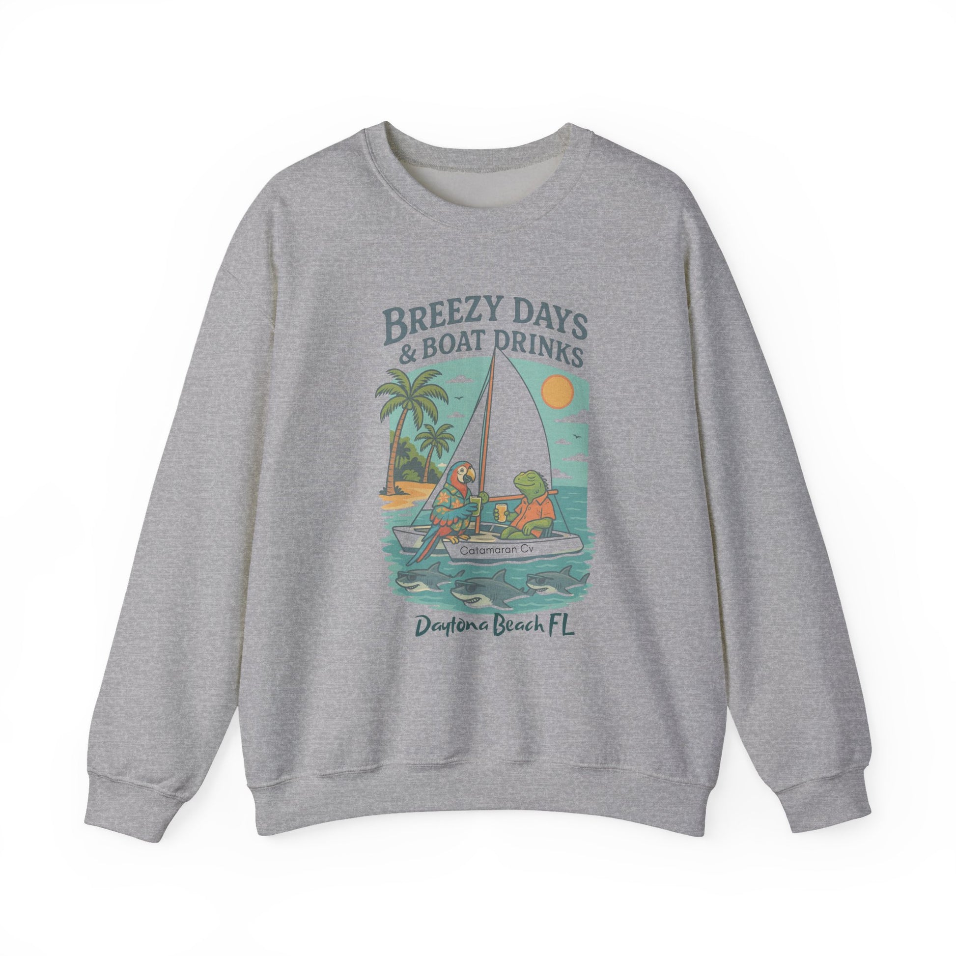 Catamaran Cove Crewneck Sweatshirt - Jimmy Buffet Style