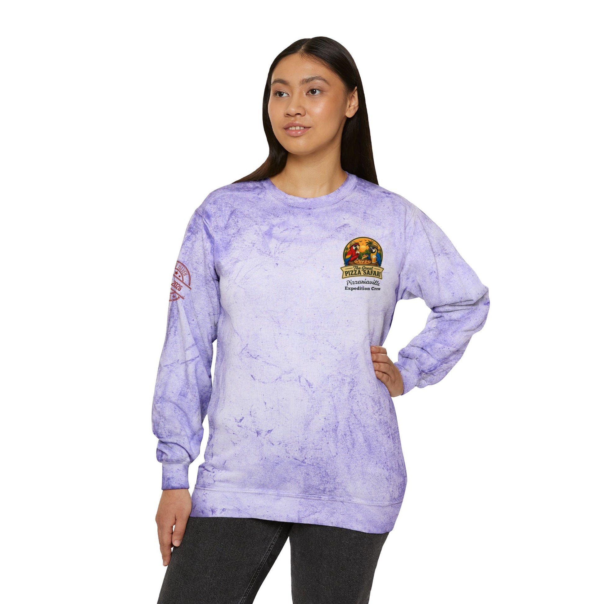 Tie-Dye Crewneck Sweatshirt — the Great Pizza Safari