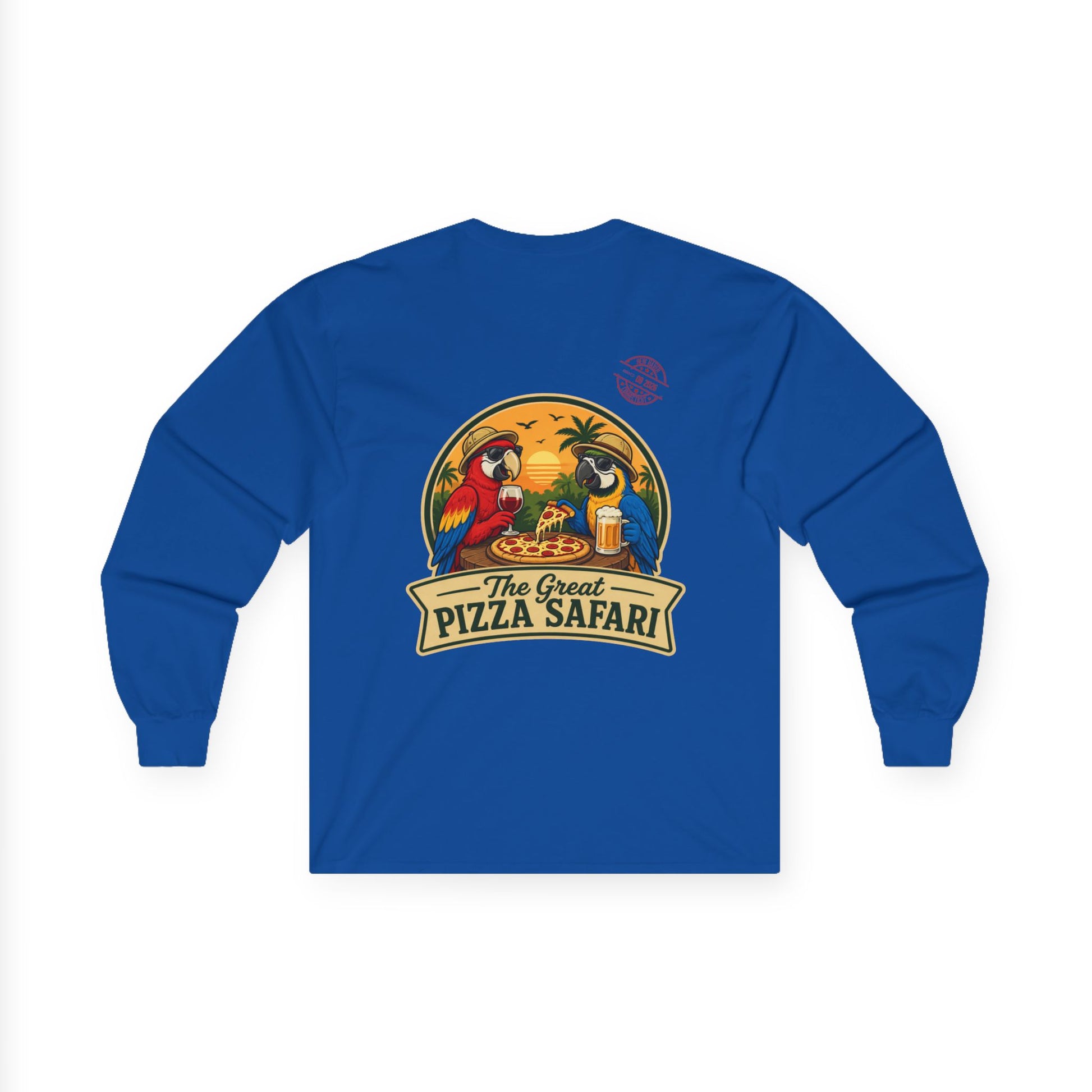 Long Sleeve Tee — The Great Pizza Safari Graphic Shirt