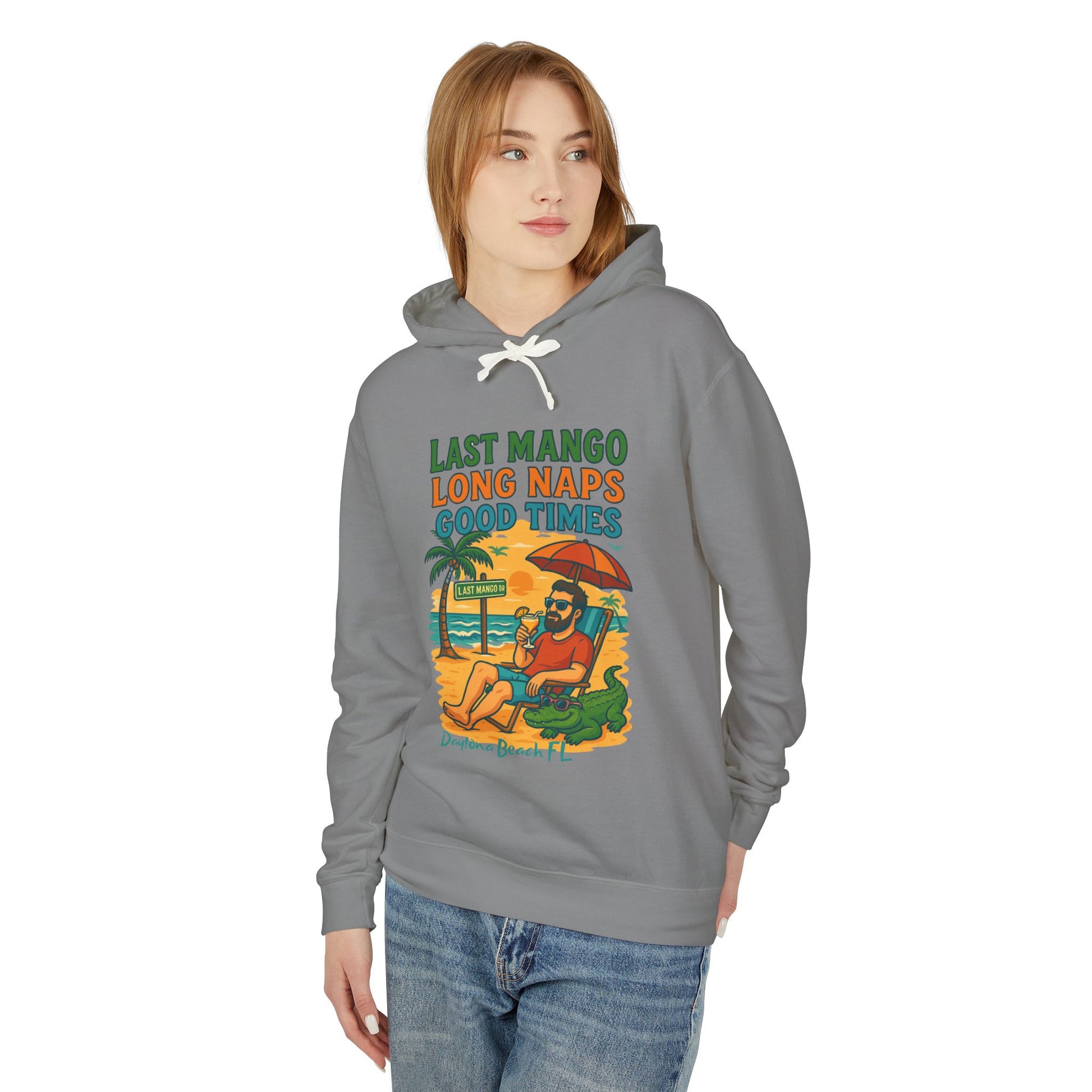 Last Mango dr  Lightweight Comfort Colors Hoodie - Jimmy Buffet Style
