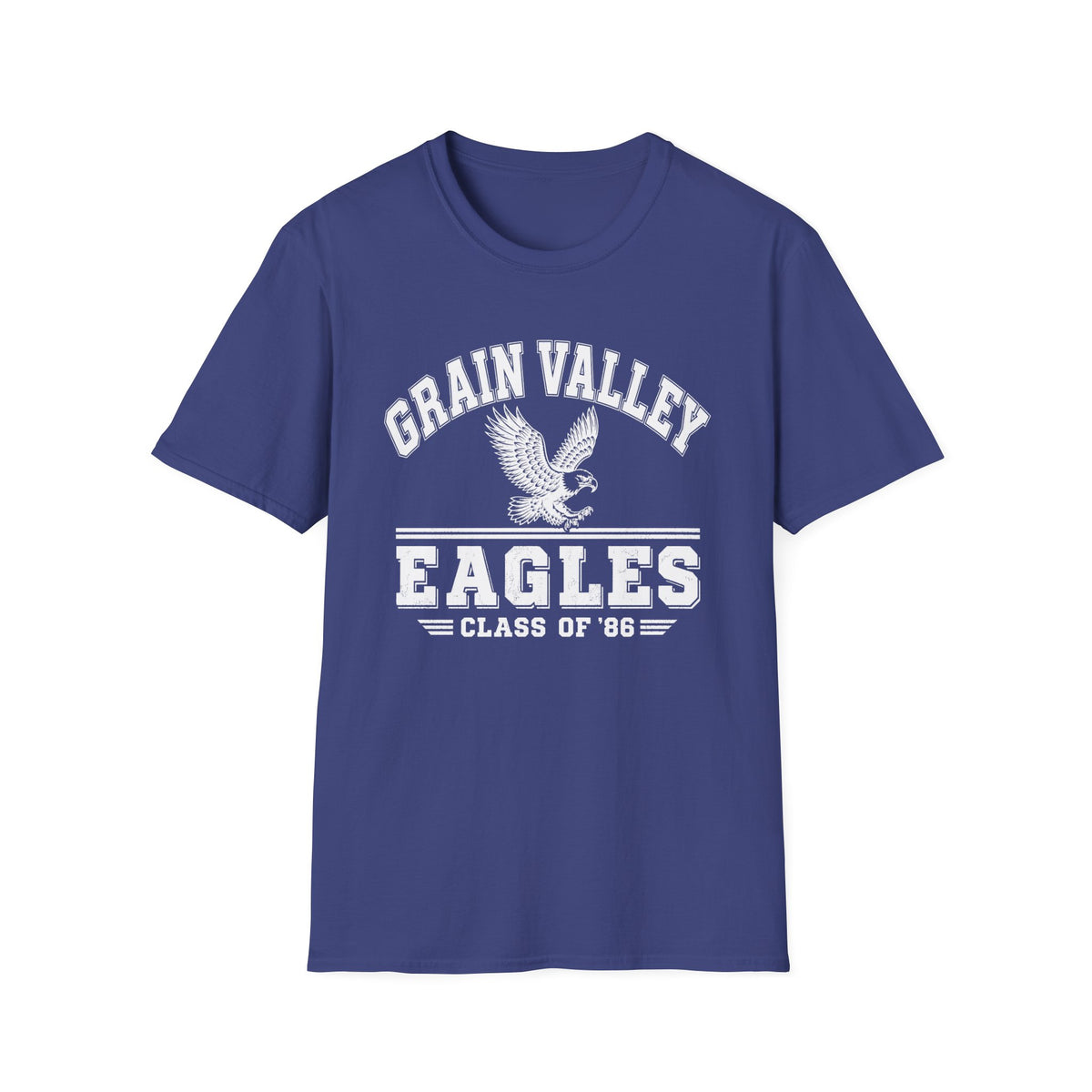 Grain Valley Eagles Vintage Logo T-Shirt | Class of '86 School Spirit