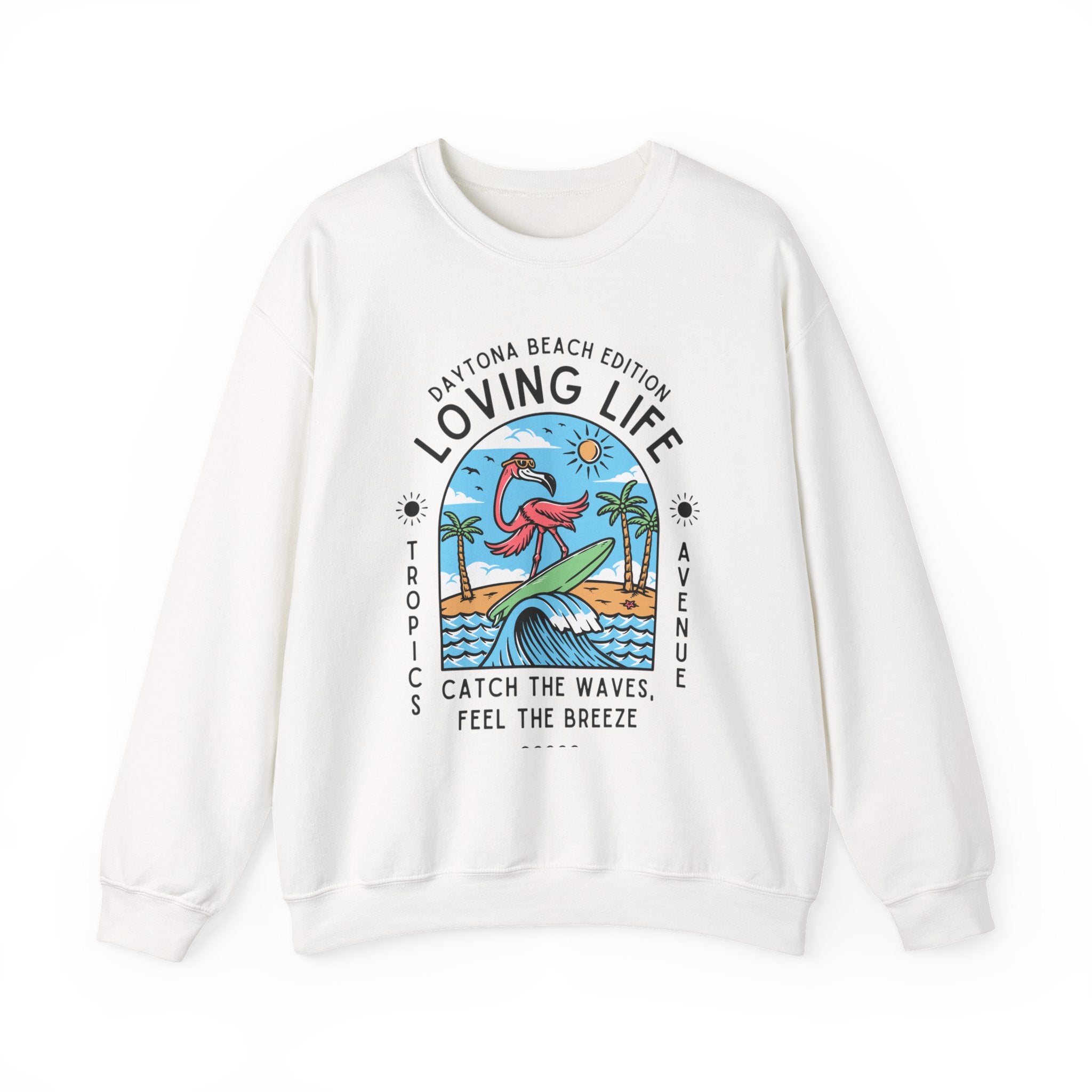 Tropics Ave Crewneck Sweatshirt - Jimmy Buffet Style