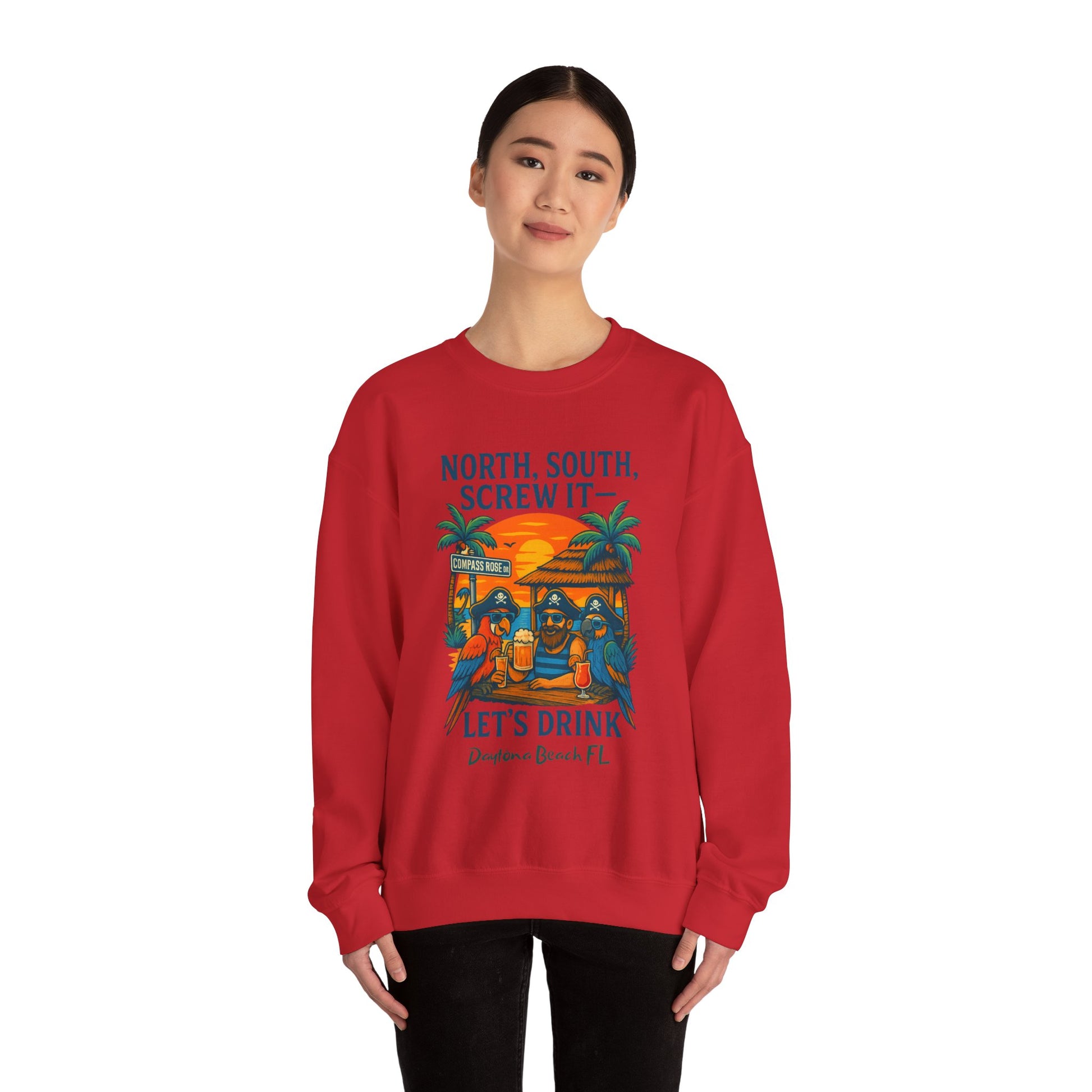 Copass Rose ln  Crewneck Sweatshirt - Jimmy Buffet Style