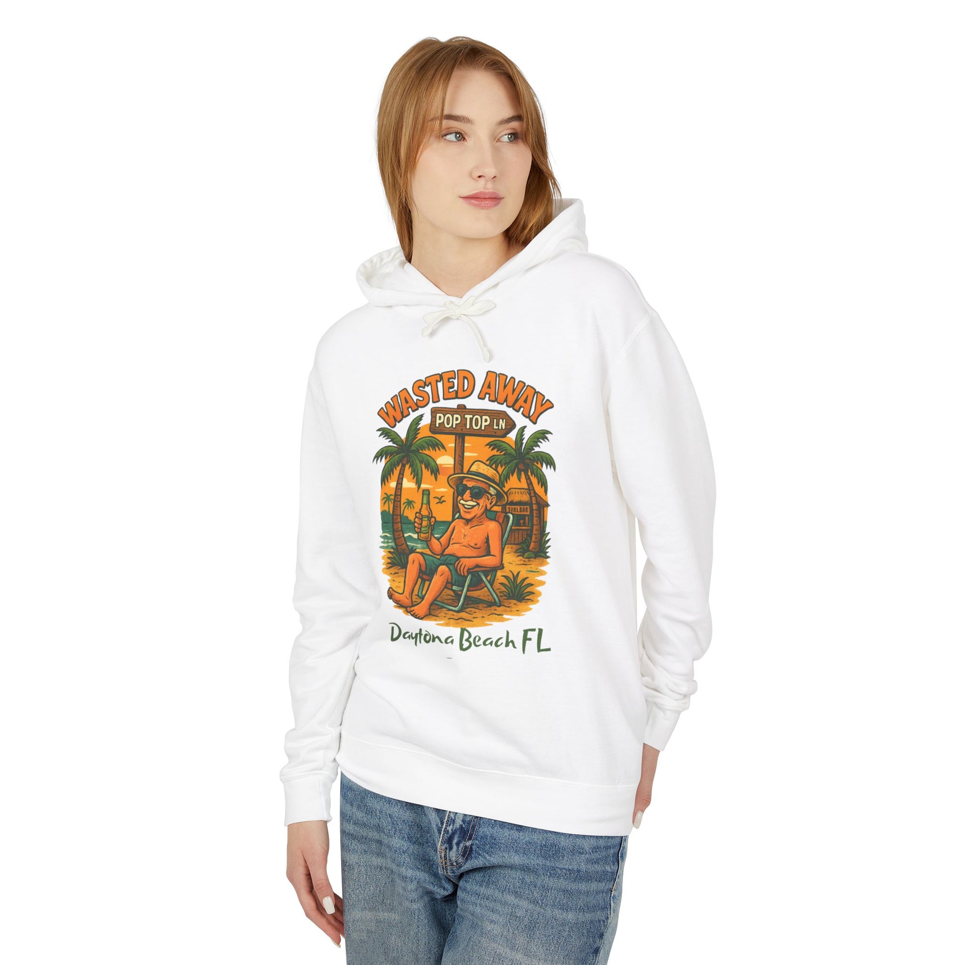 Pop Top  Ln  Lightweight Comfort Colors Hoodie - Jimmy Buffet Style