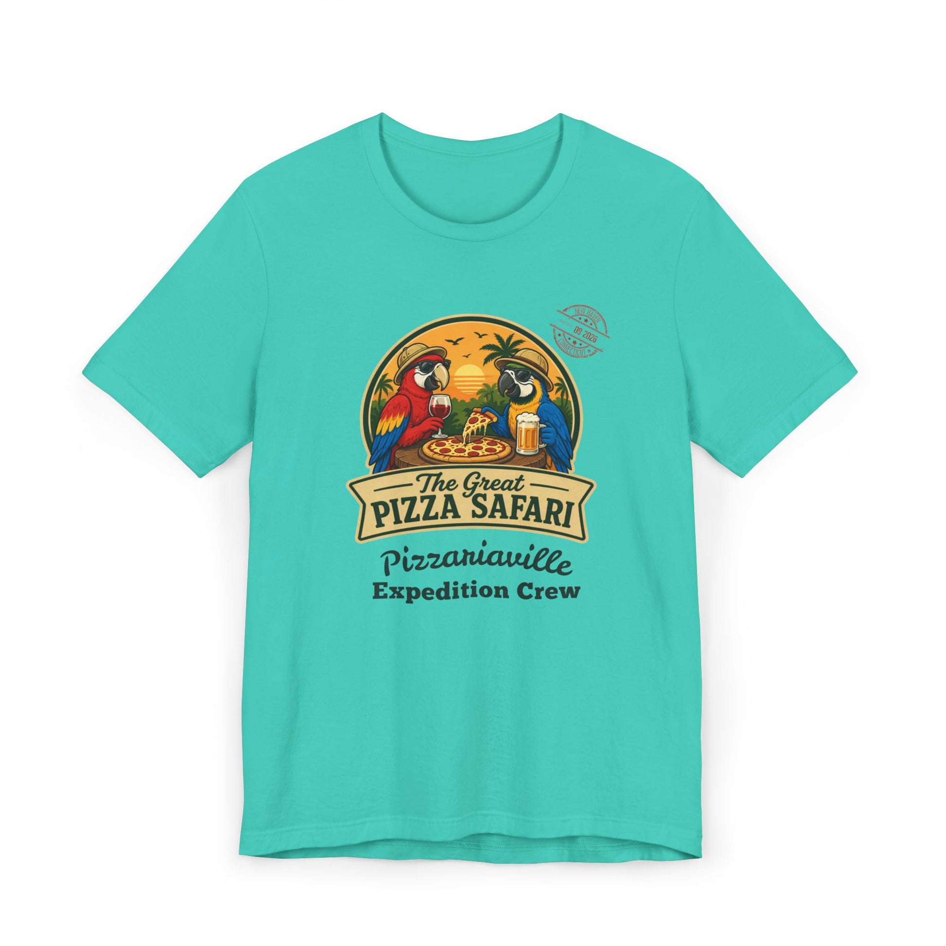 Pizza Safari T‑Shirt —Expedition Crew Vintage Design