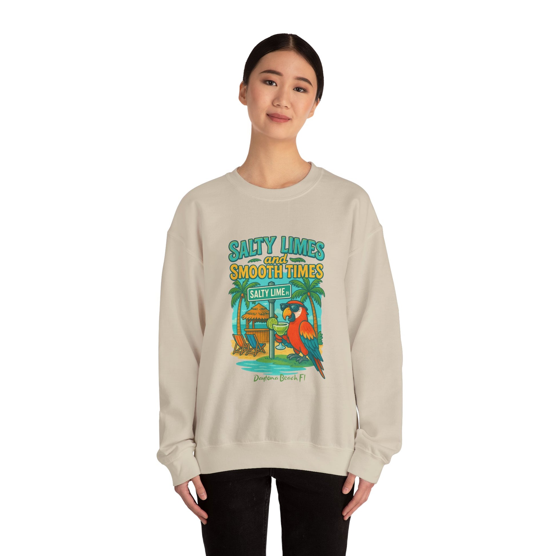 Salty Lime  Place  Crewneck Sweatshirt - Jimmy Buffet Style