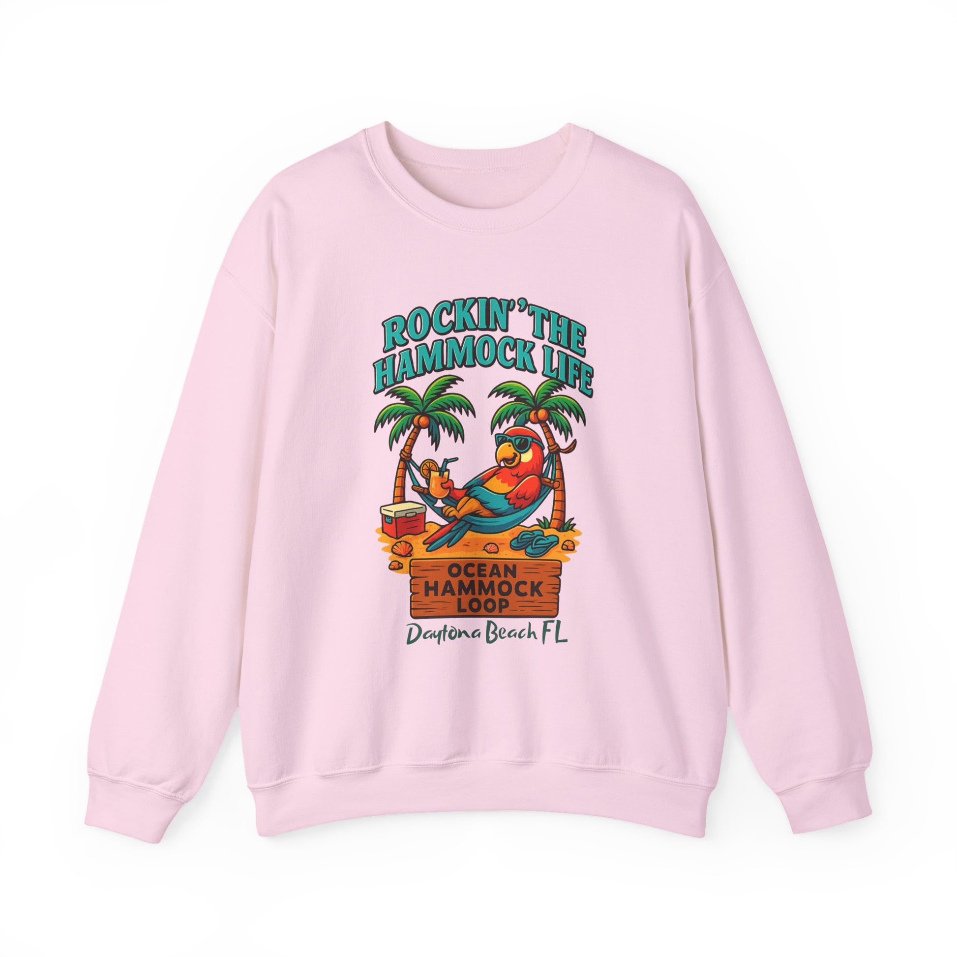 Ocean hammock Loop  Crewneck Sweatshirt - Jimmy Buffet Style