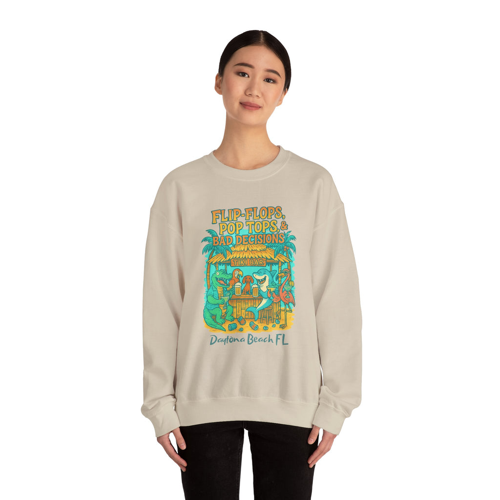 Pop Top Ln Crewneck Sweatshirt - Jimmy Buffet Style