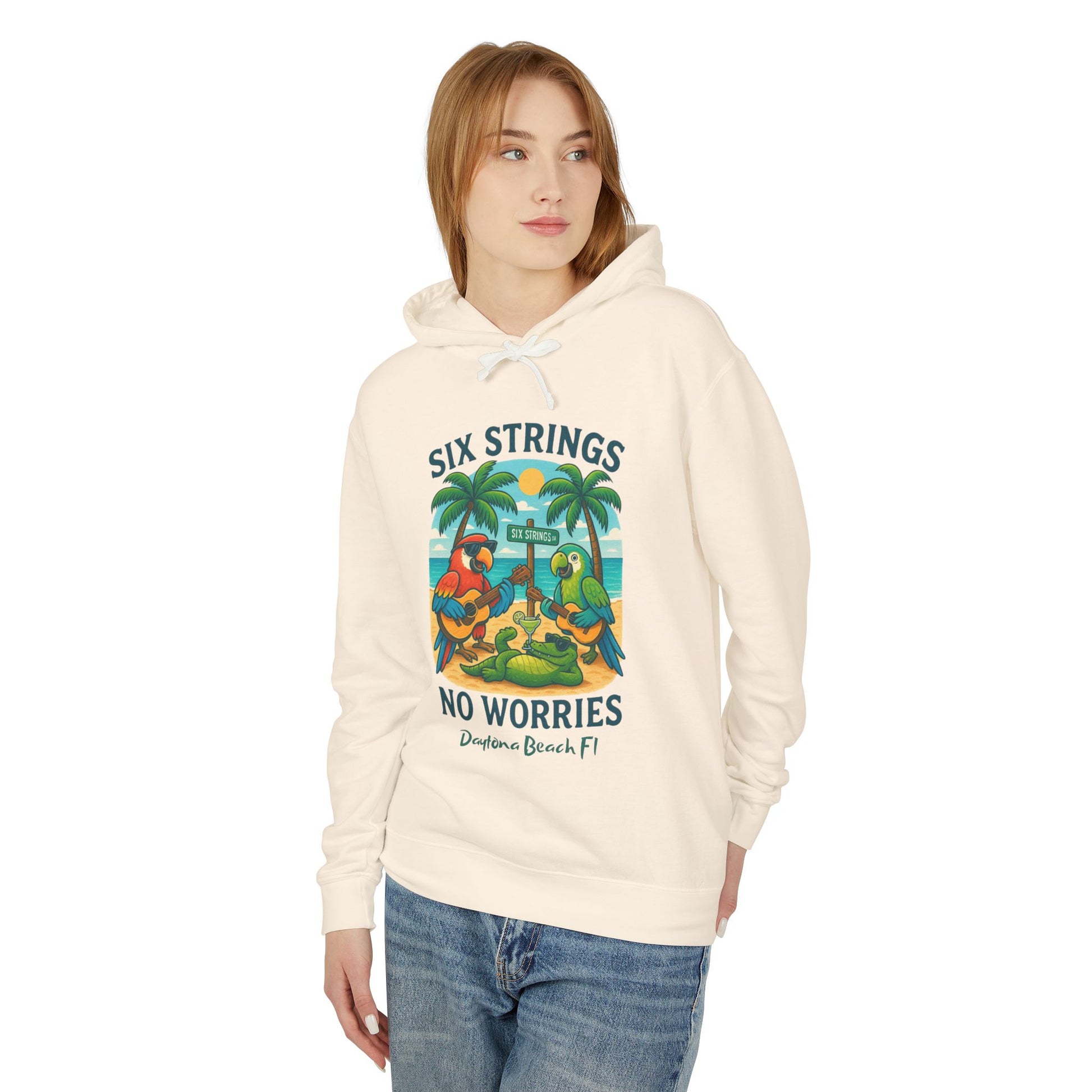 Copy of Flip Side Ln  Lightweight Comfort Colors Hoodie - Jimmy Buffet Style