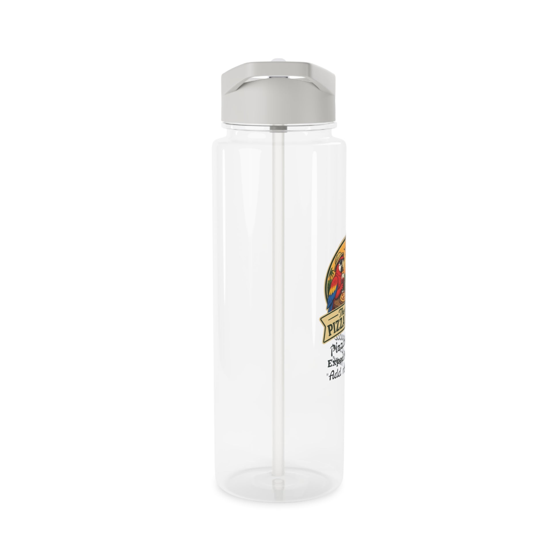 Pizza Safari Tritan Water Bottle — Personalized 'Pizzanaville Expedition Crew' Design