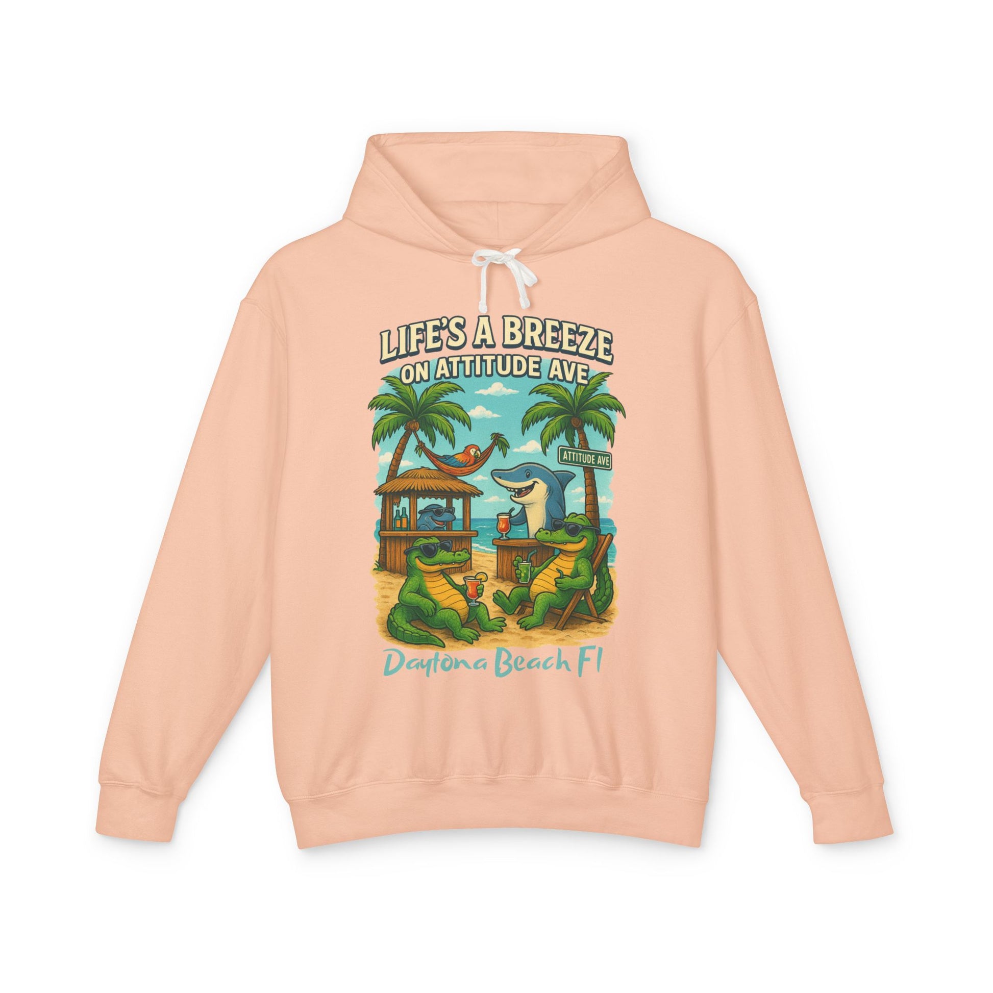Attitude Ave Lightweight Comfort Colors Hoodie - Jimmy Buffet Style