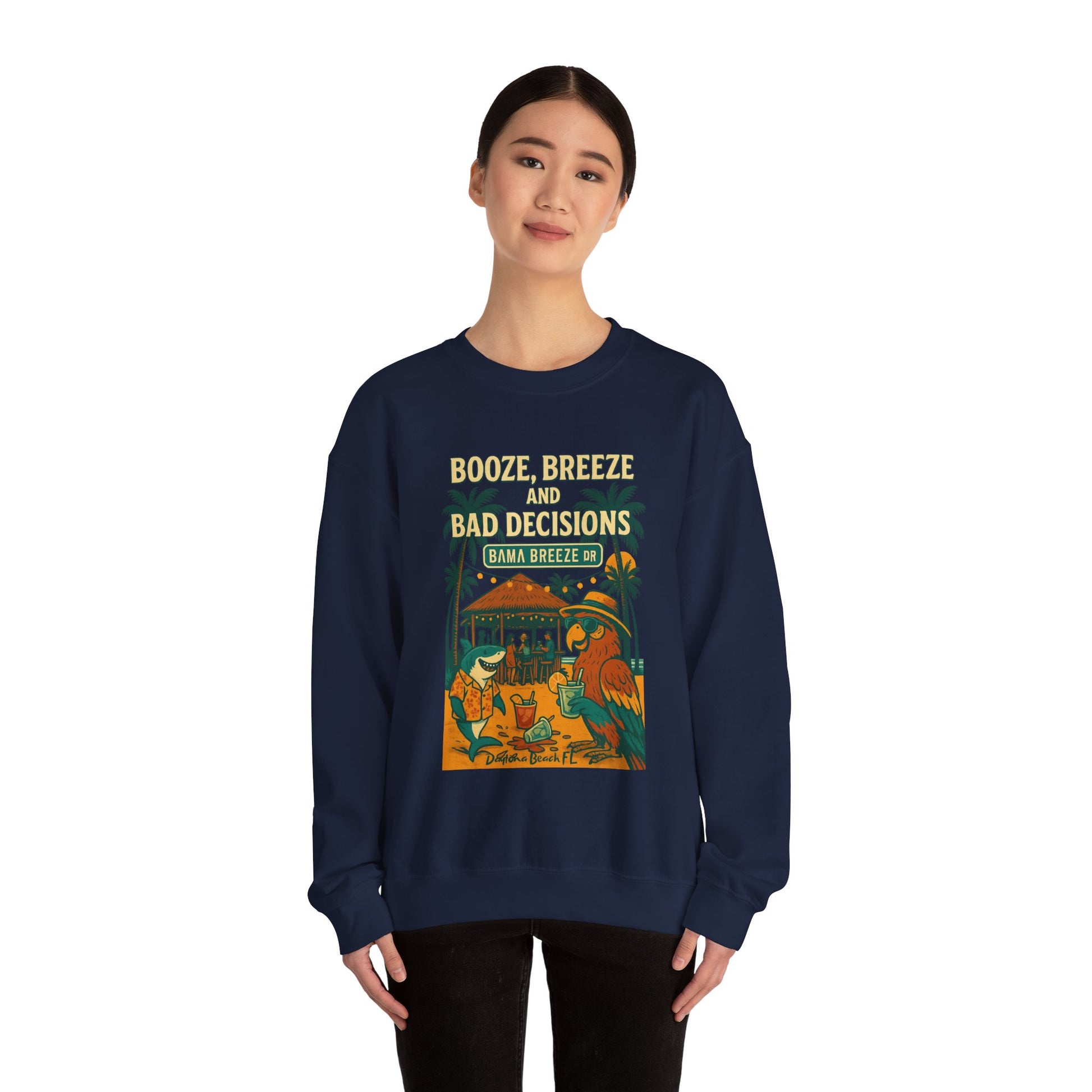 Bam Breeze dr   Crewneck Sweatshirt - Jimmy Buffet Style