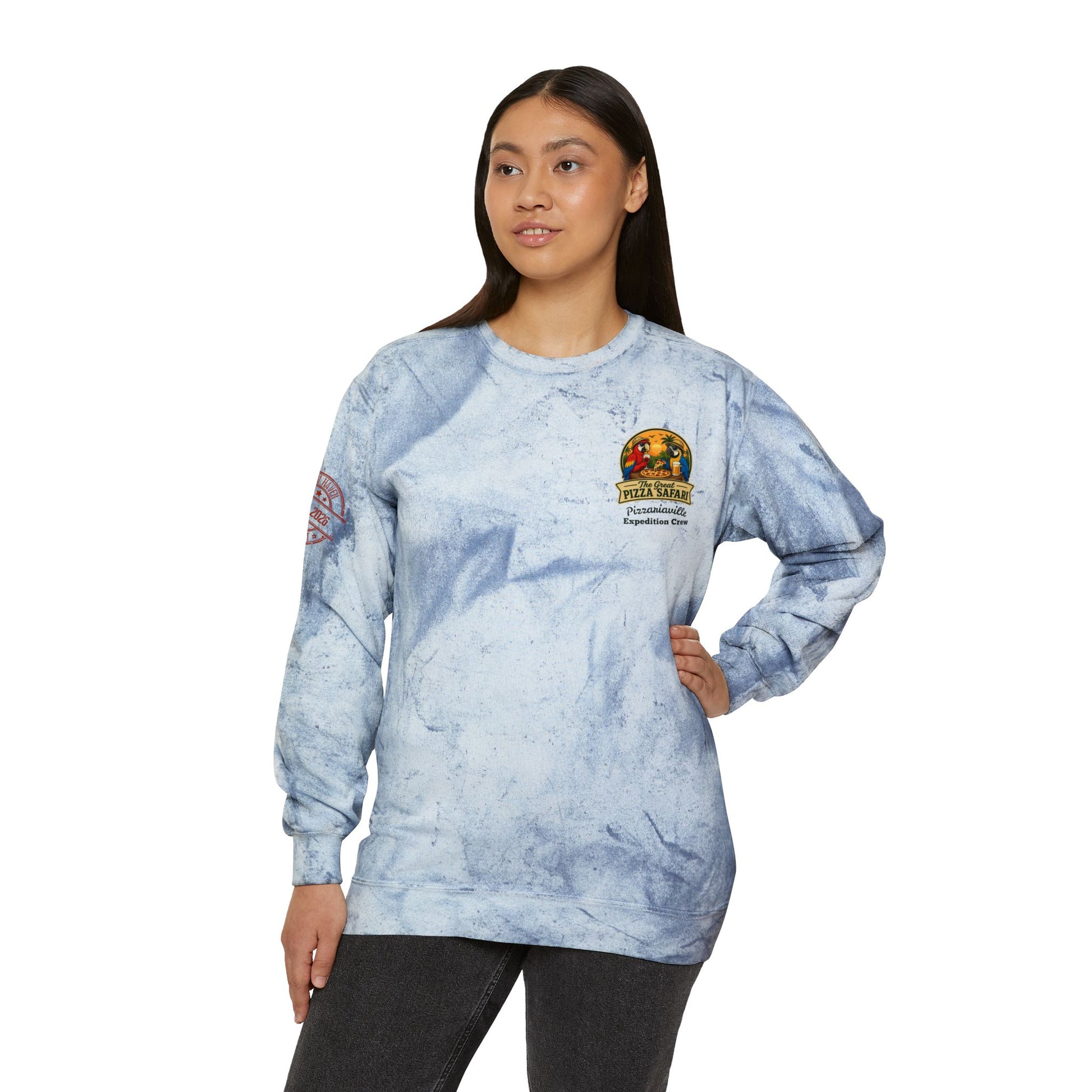 Tie-Dye Crewneck Sweatshirt — the Great Pizza Safari