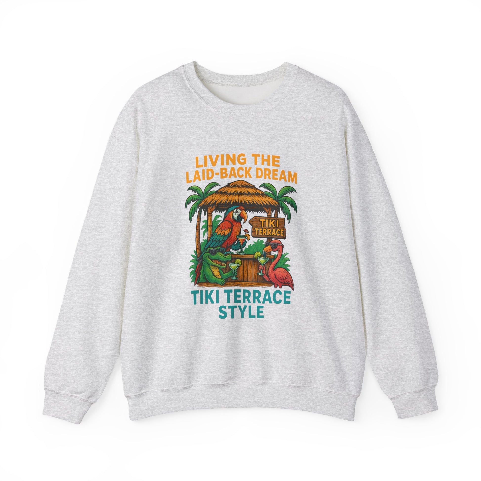 Tiki Terrace  Crewneck Sweatshirt - Jimmy Buffet Style
