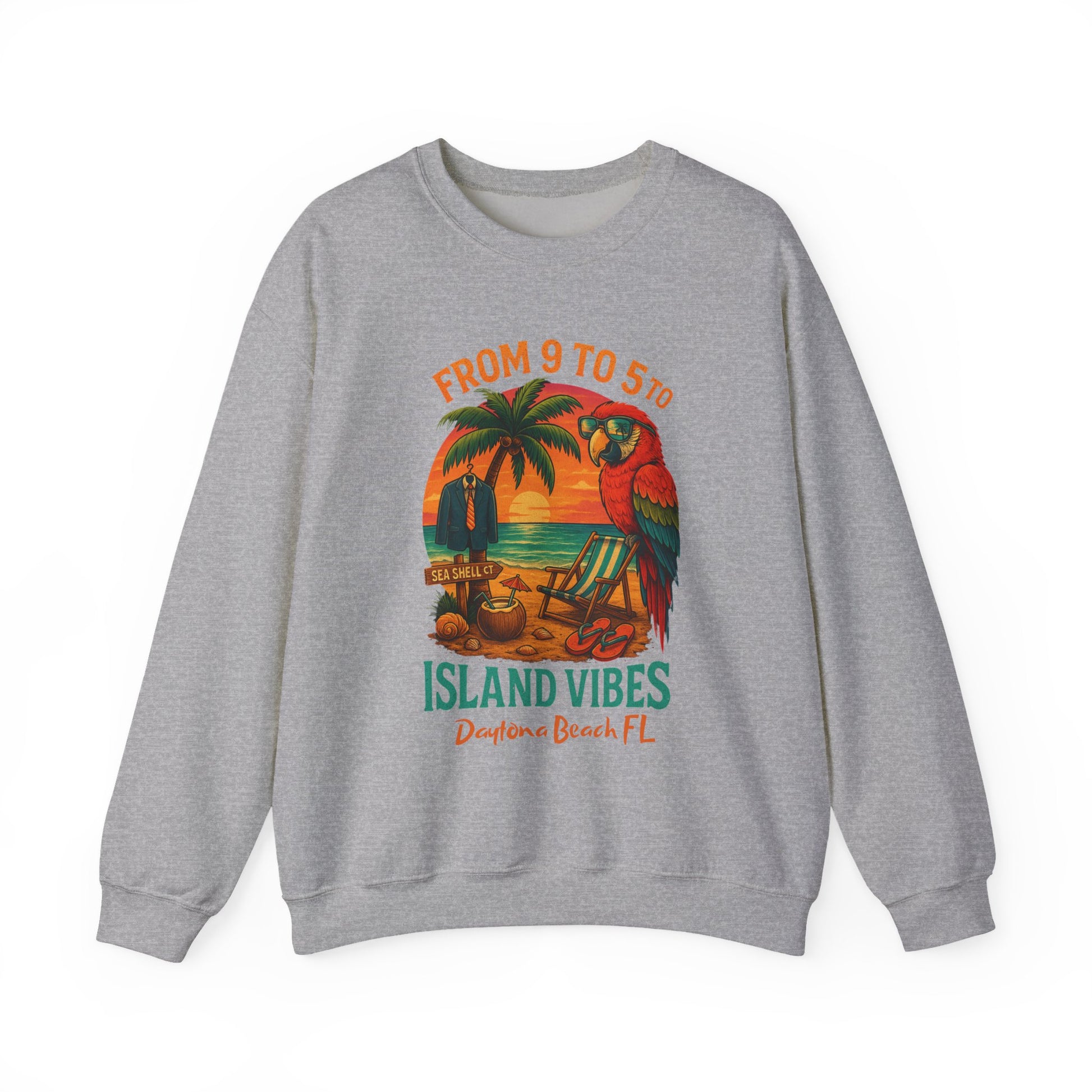Sea Shell Ct  Crewneck Sweatshirt - Jimmy Buffet Style