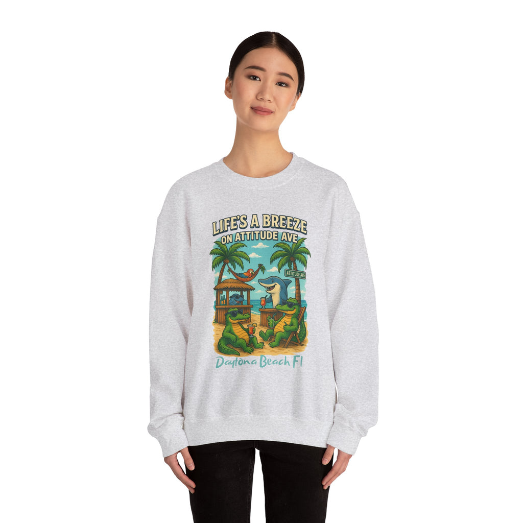 Attitude Ave Crewneck Sweatshirt - Jimmy Buffet Style
