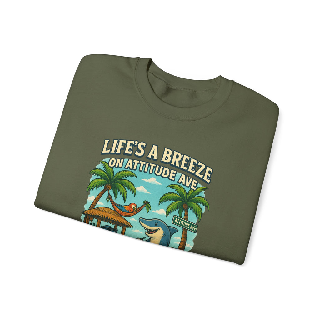 Attitude Ave Crewneck Sweatshirt - Jimmy Buffet Style