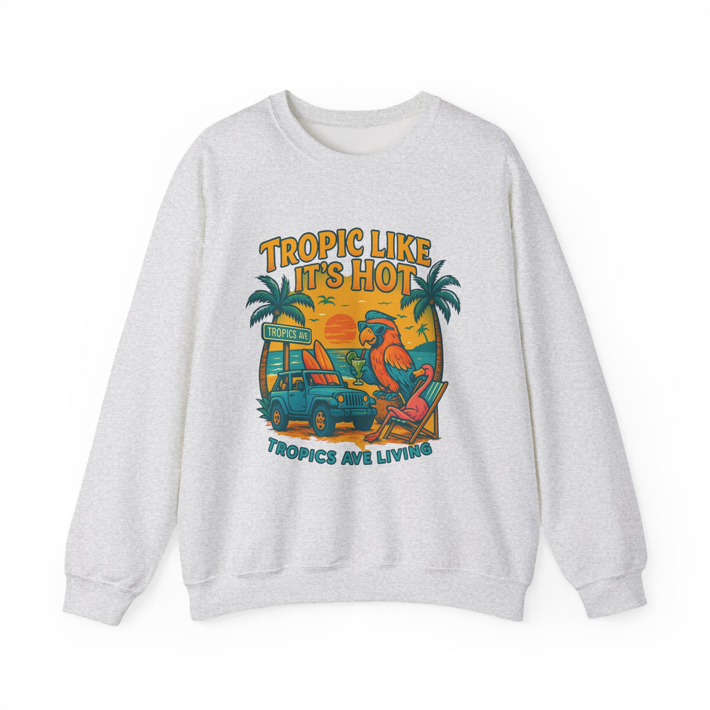 Tropics Ave Crewneck Sweatshirt - Jimmy Buffet Style