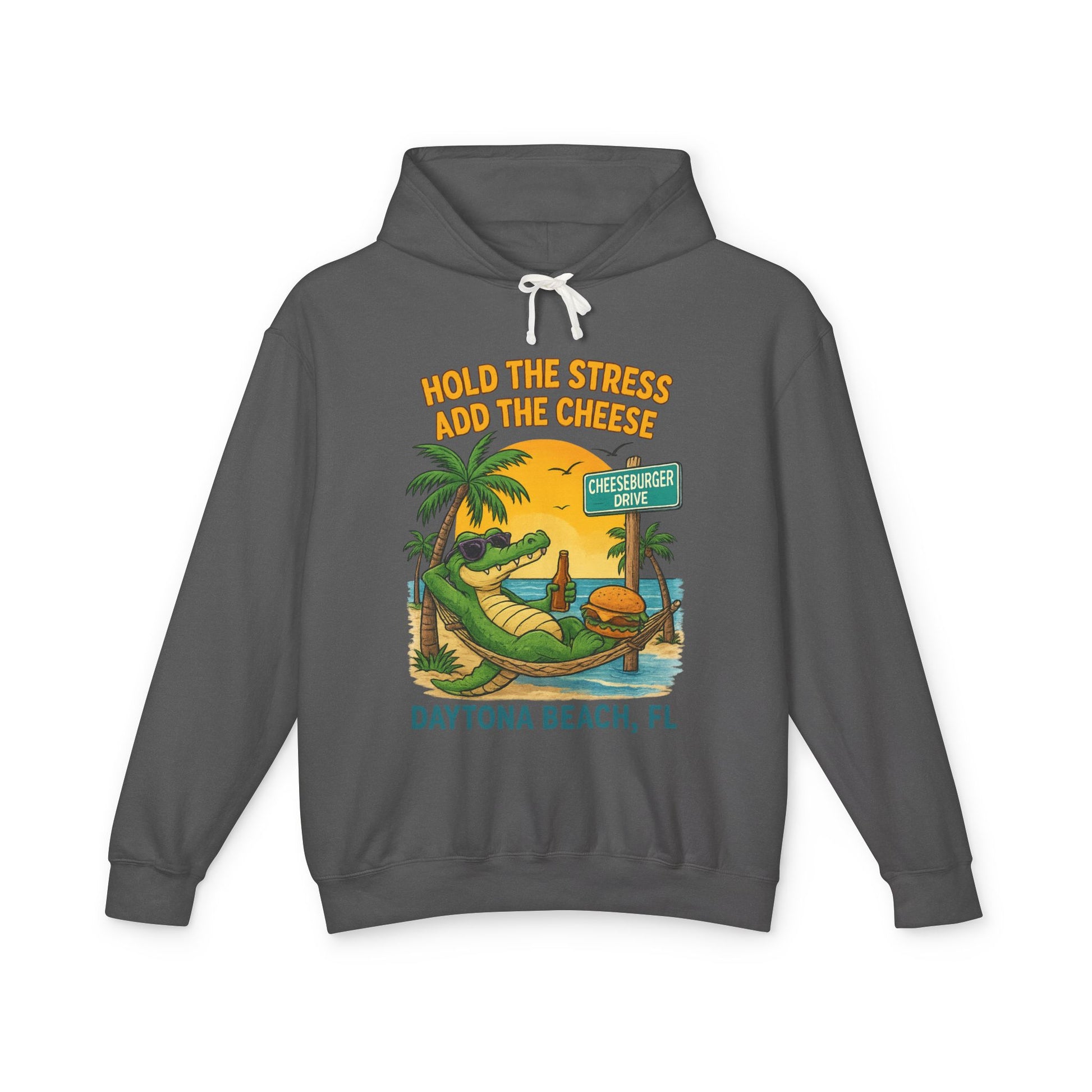 cheeseburger dr  Lightweight Comfort Colors Hoodie - Jimmy Buffet Style