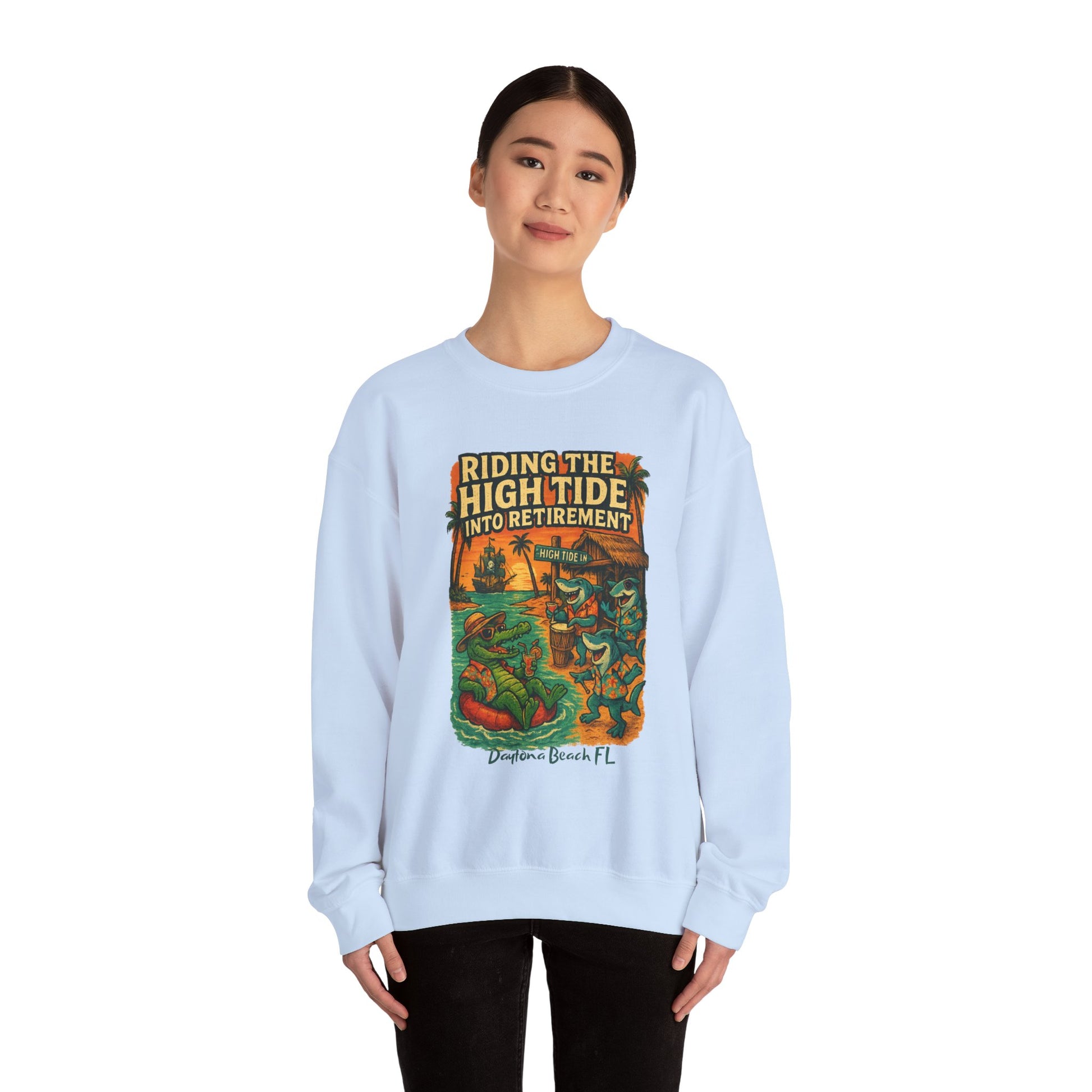 High Tide Ln Crewneck Sweatshirt - Jimmy Buffet Style