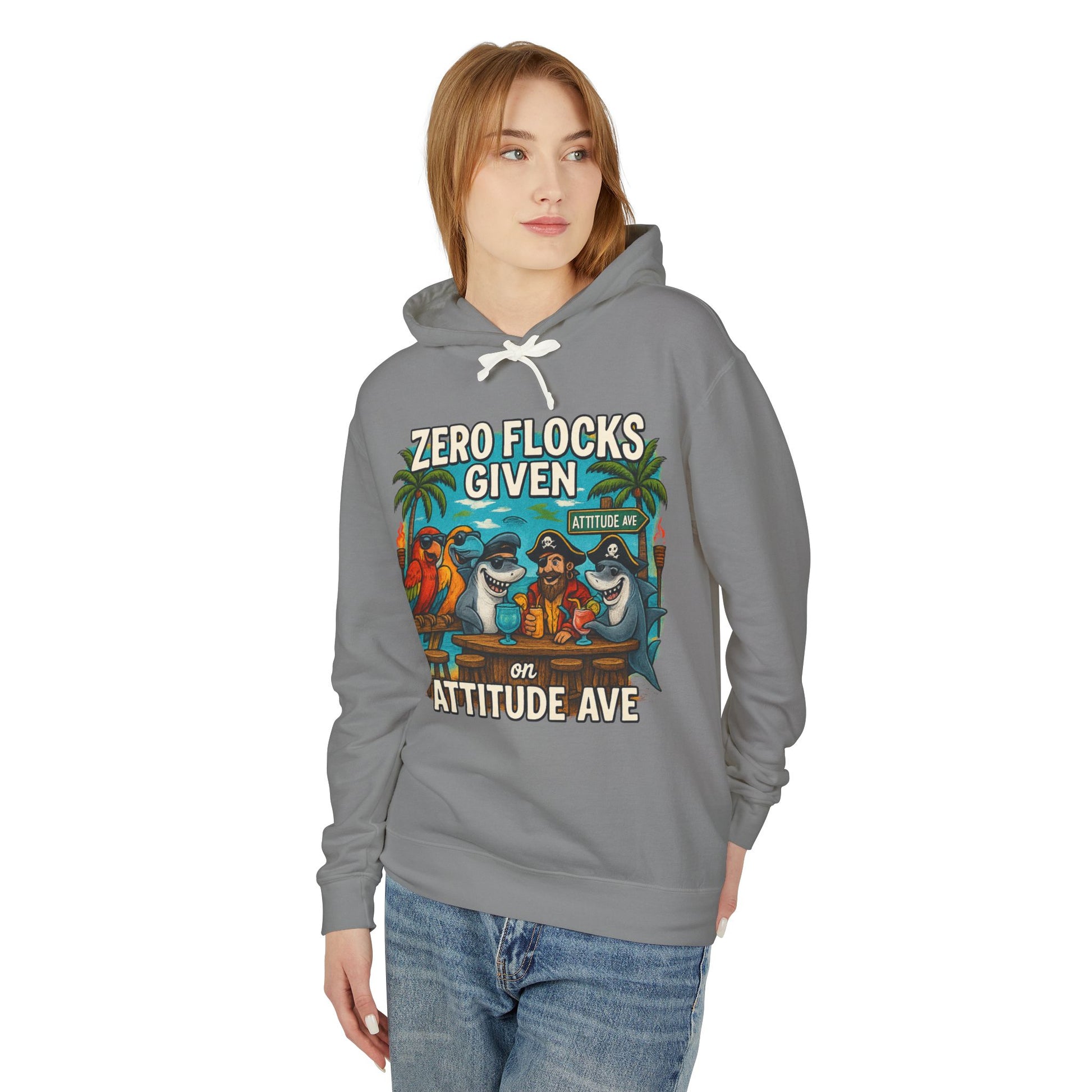attitude ave  Lightweight Comfort Colors Hoodie - Jimmy Buffet Style
