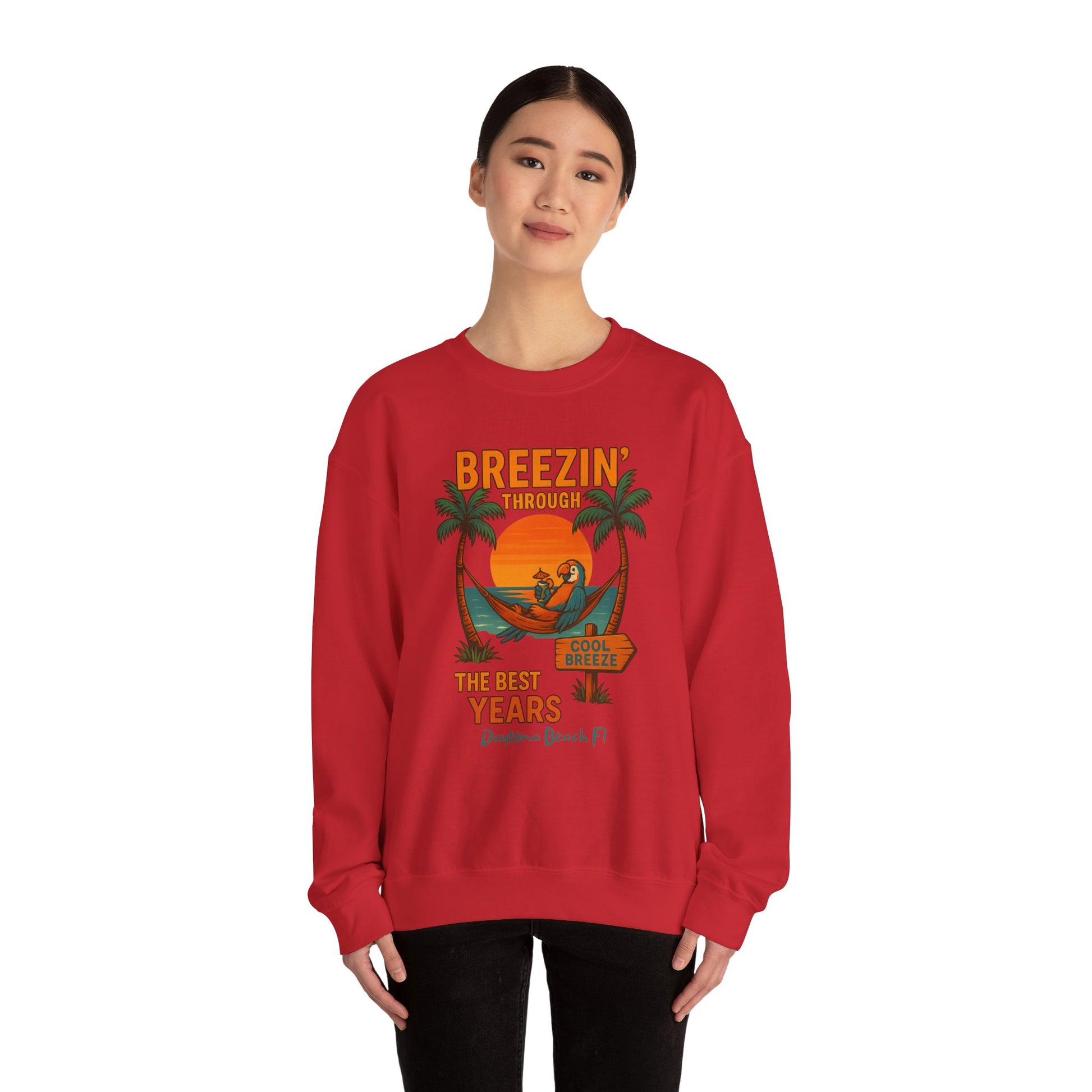 Cool Breeze   Crewneck Sweatshirt - Jimmy Buffet Style