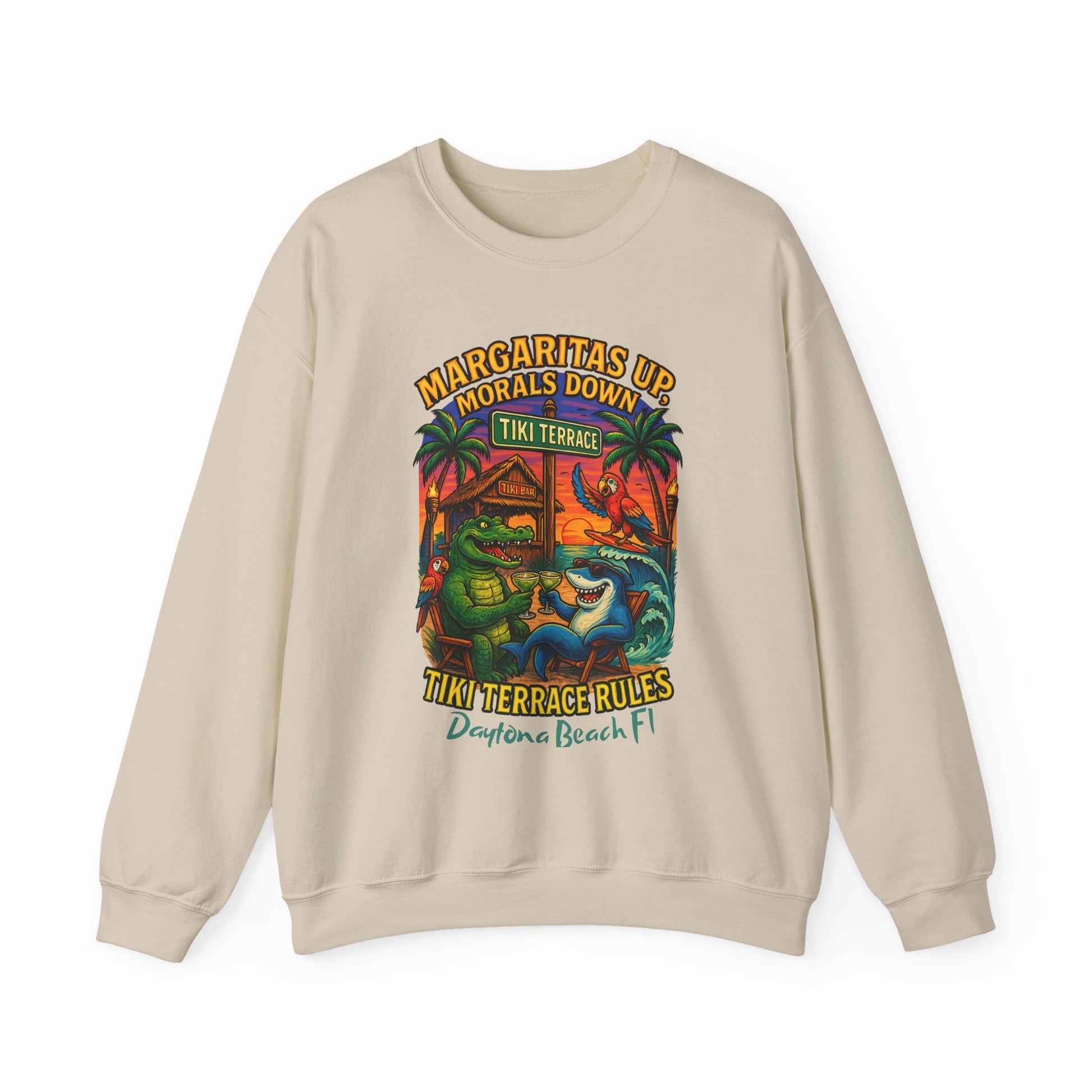 Tiki terrace Crewneck Sweatshirt - Jimmy Buffet Style