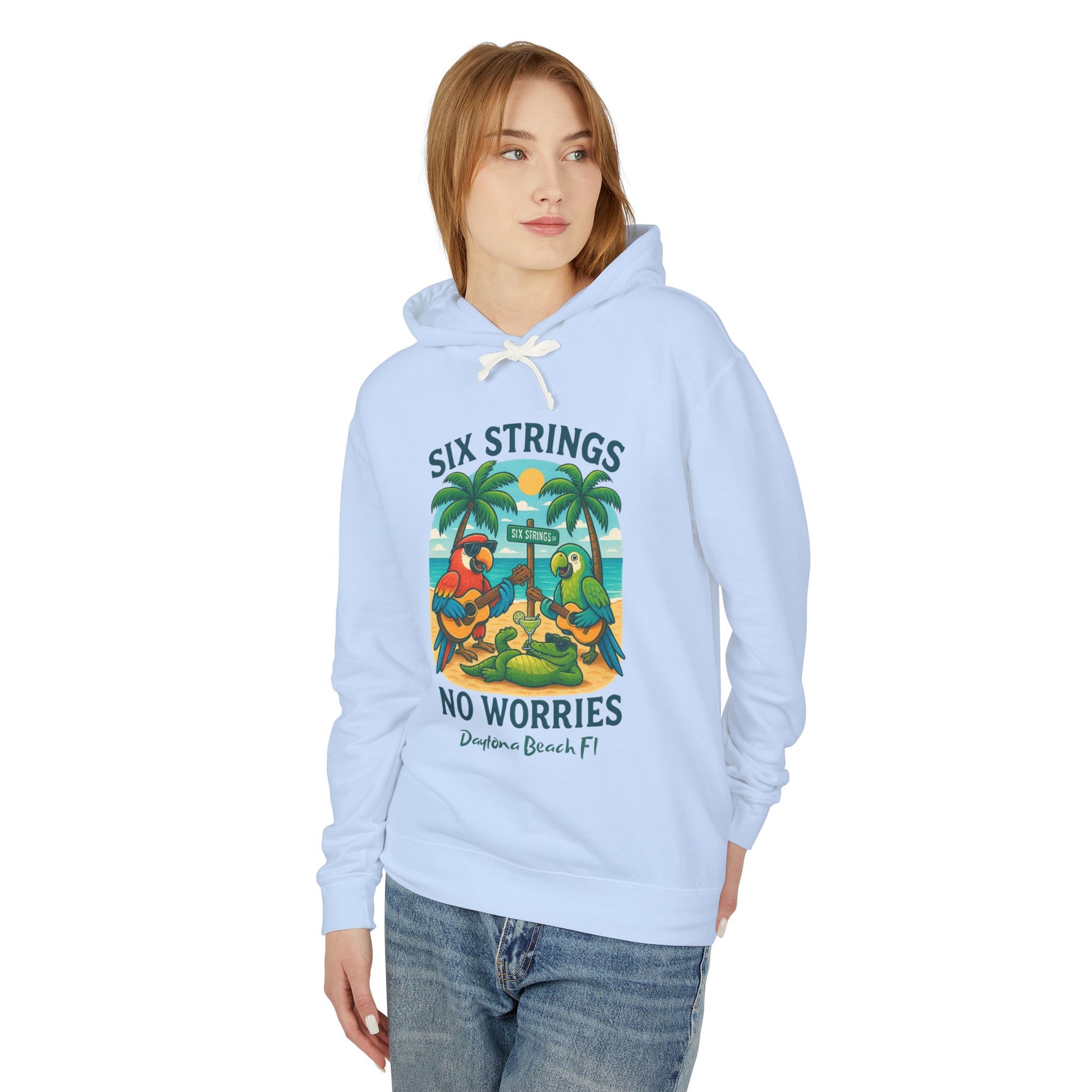 Copy of Flip Side Ln  Lightweight Comfort Colors Hoodie - Jimmy Buffet Style