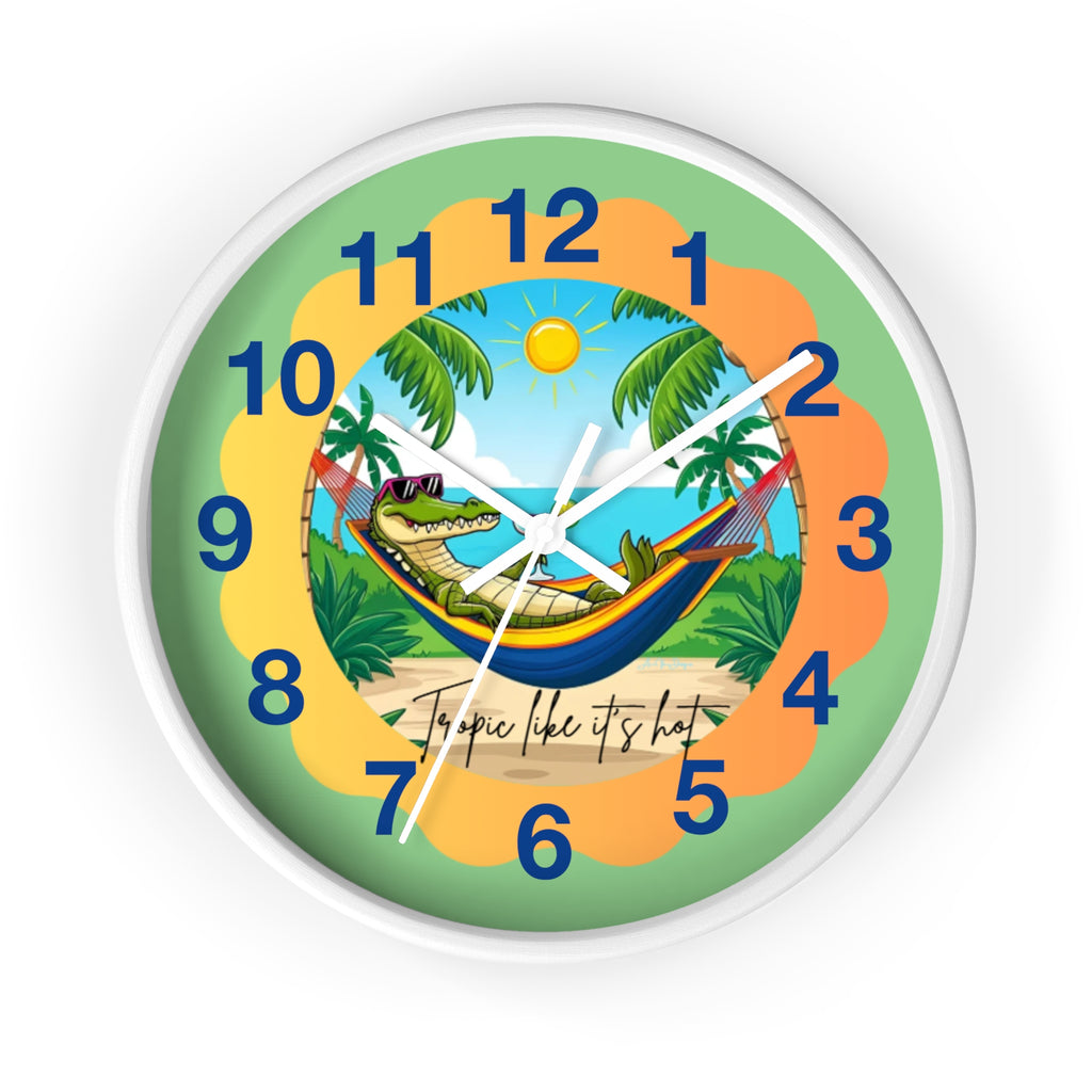 Tropics Ave  wall clock   Tropics like its hot