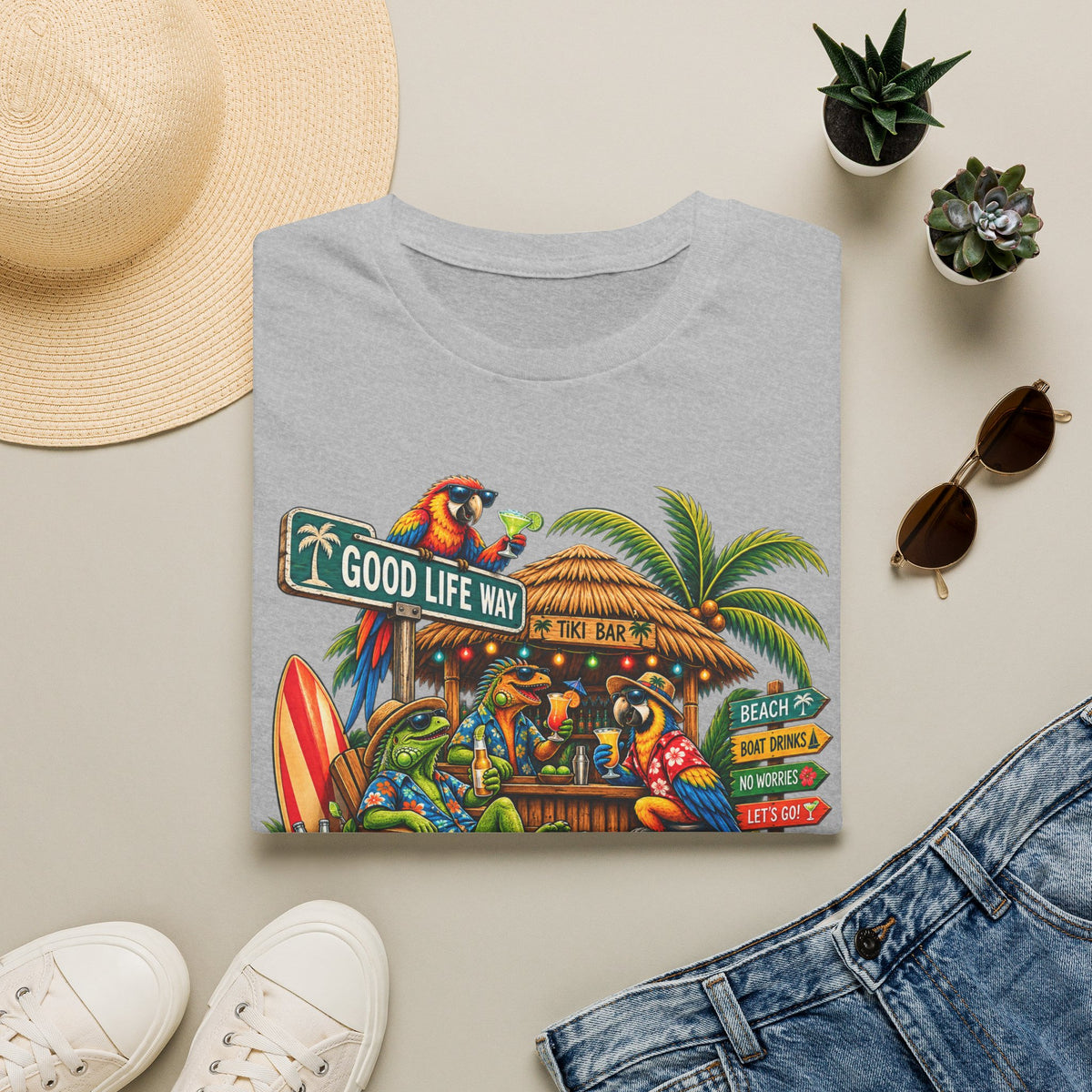 Good Life Way T-Shirt — Tropical Tiki Bar Beach Shirt