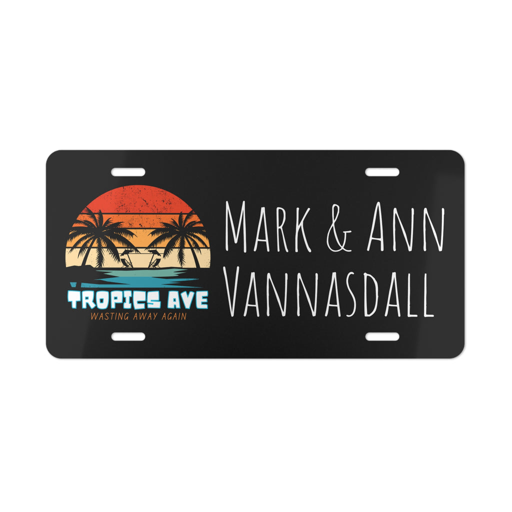 Tropical Personalized Name Plate