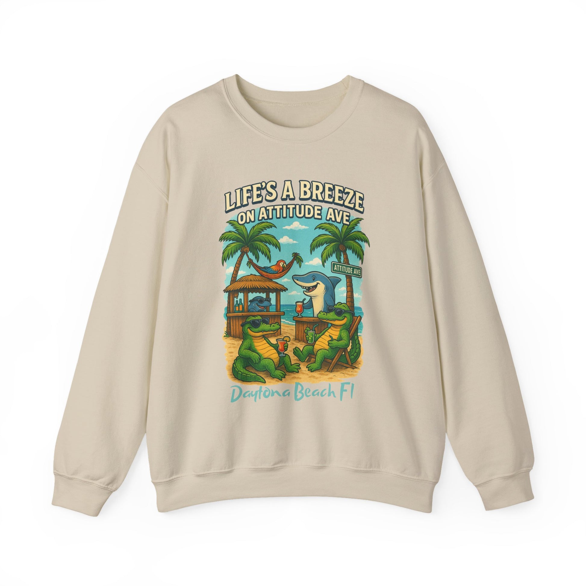 Attitude Ave Crewneck Sweatshirt - Jimmy Buffet Style