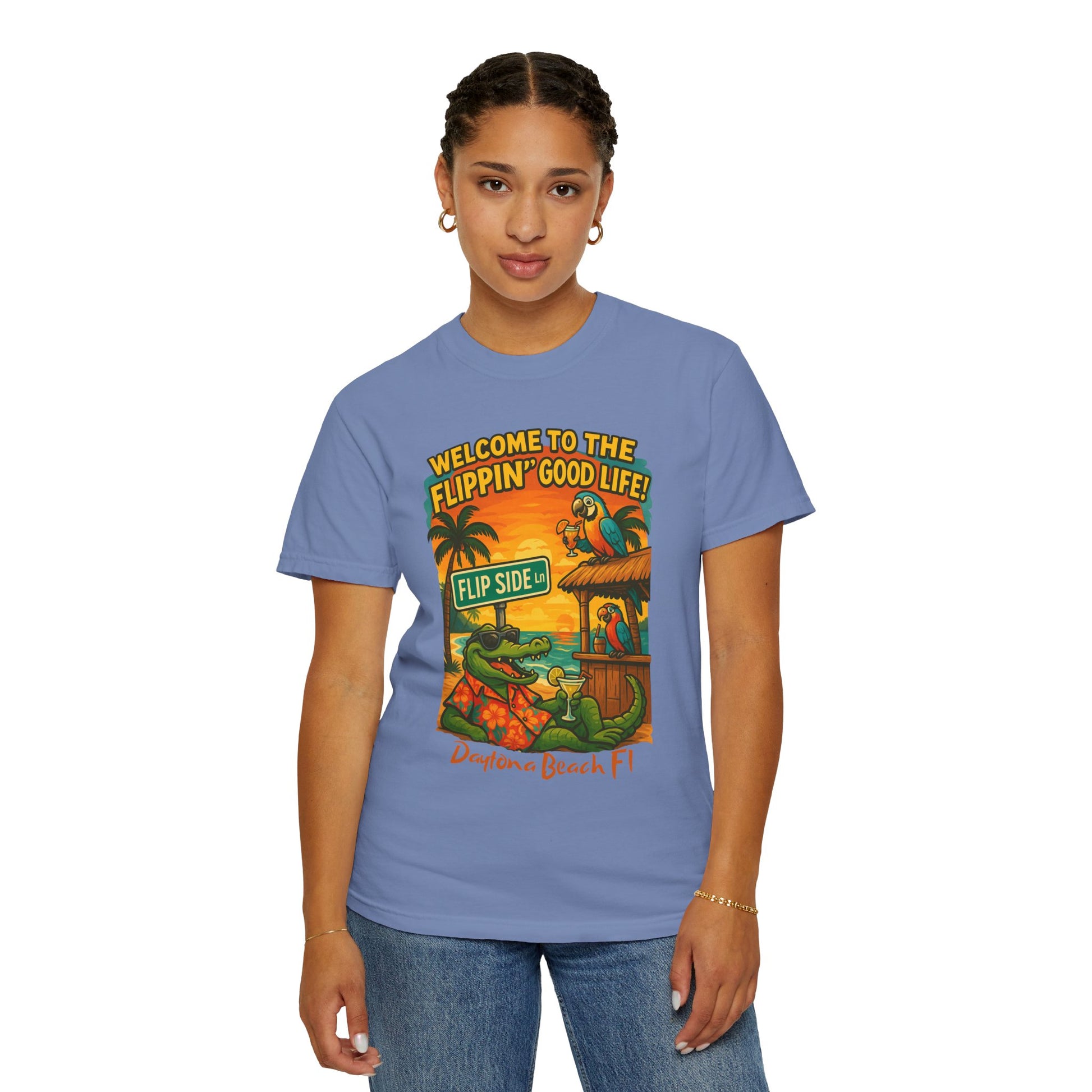 Flip Side Ln   Jimmy Buffet Style T-Shirt