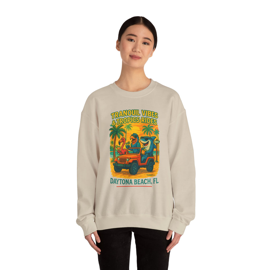 Tropics Ave Crewneck Sweatshirt - Jimmy Buffet Style