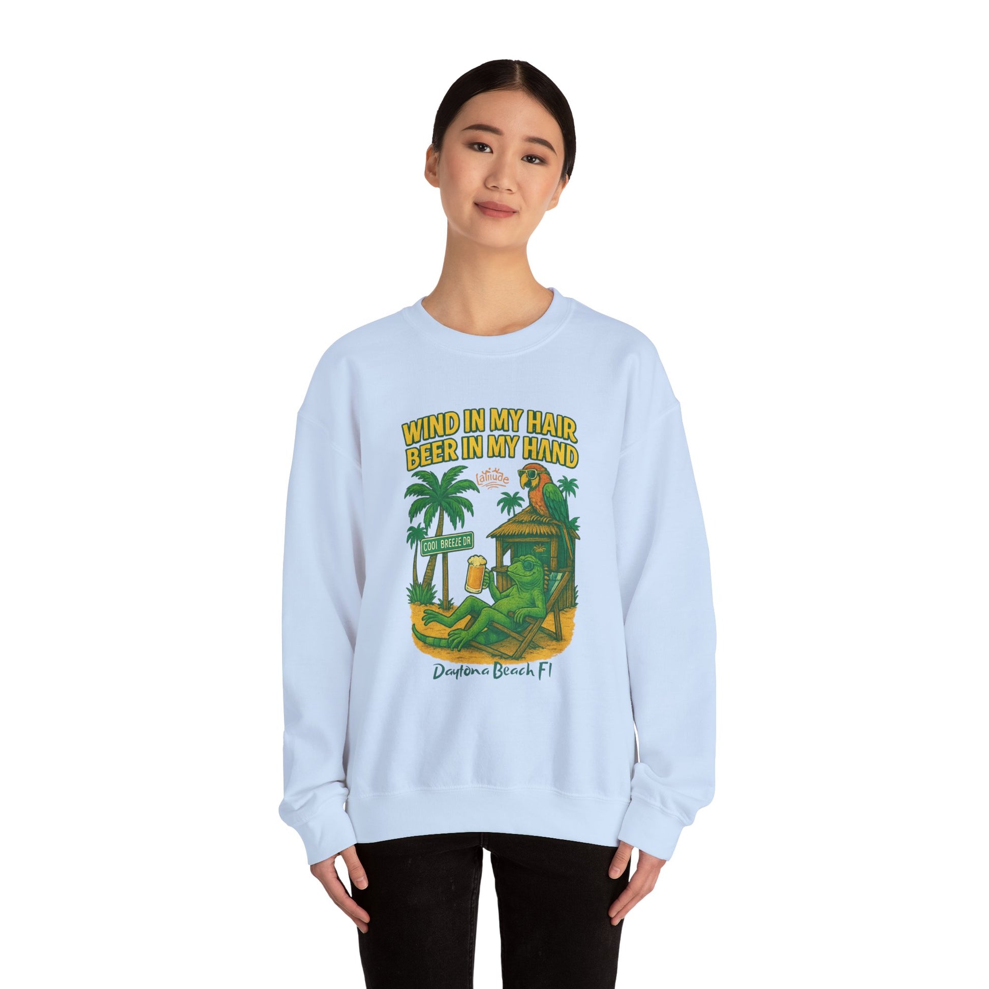 Cool Breeze  Crewneck Sweatshirt - Jimmy Buffet Style