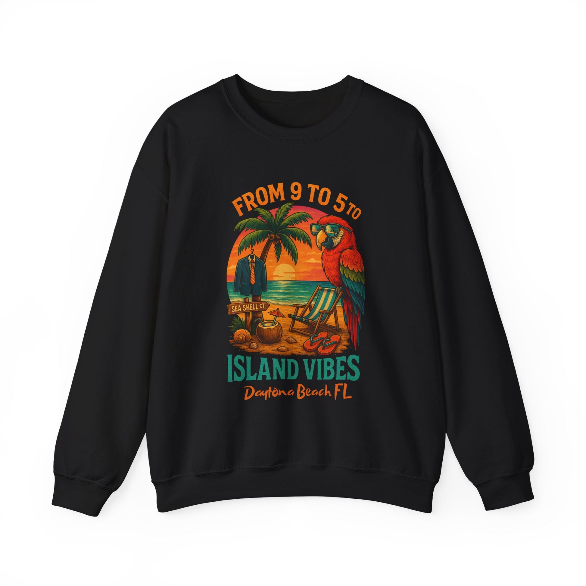 Sea Shell Ct  Crewneck Sweatshirt - Jimmy Buffet Style