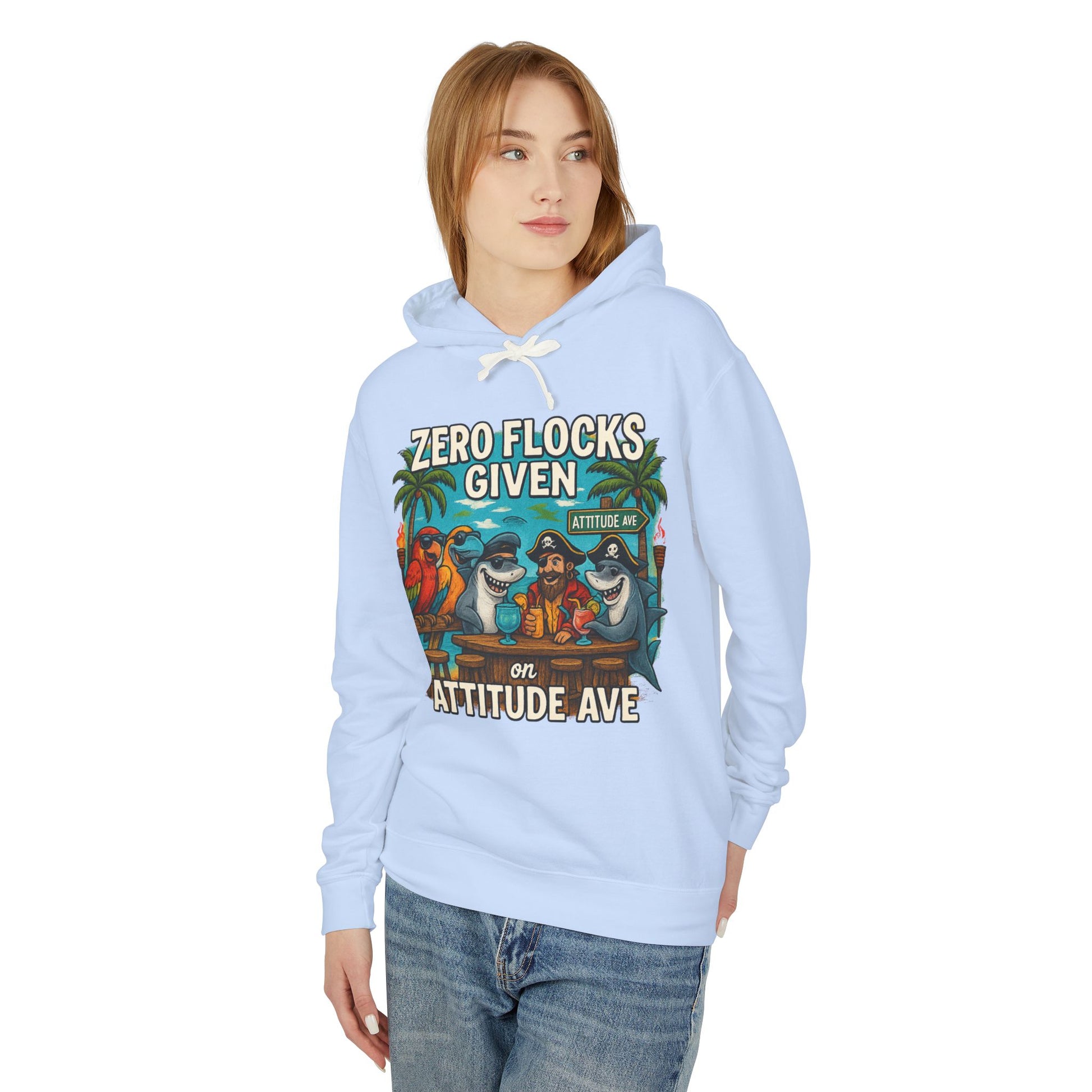attitude ave  Lightweight Comfort Colors Hoodie - Jimmy Buffet Style
