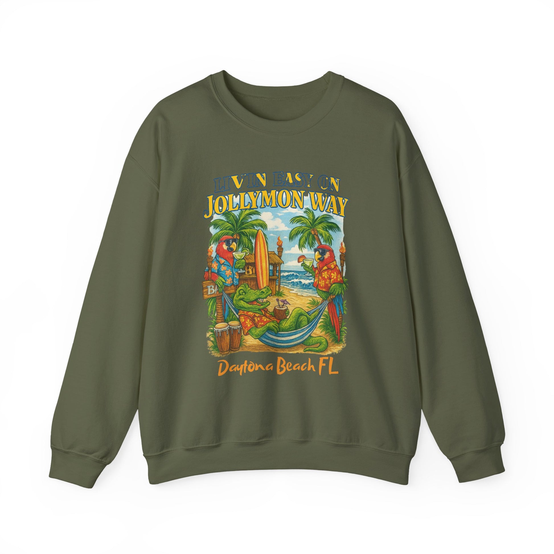 Jollymon Way   Crewneck Sweatshirt - Jimmy Buffet Style