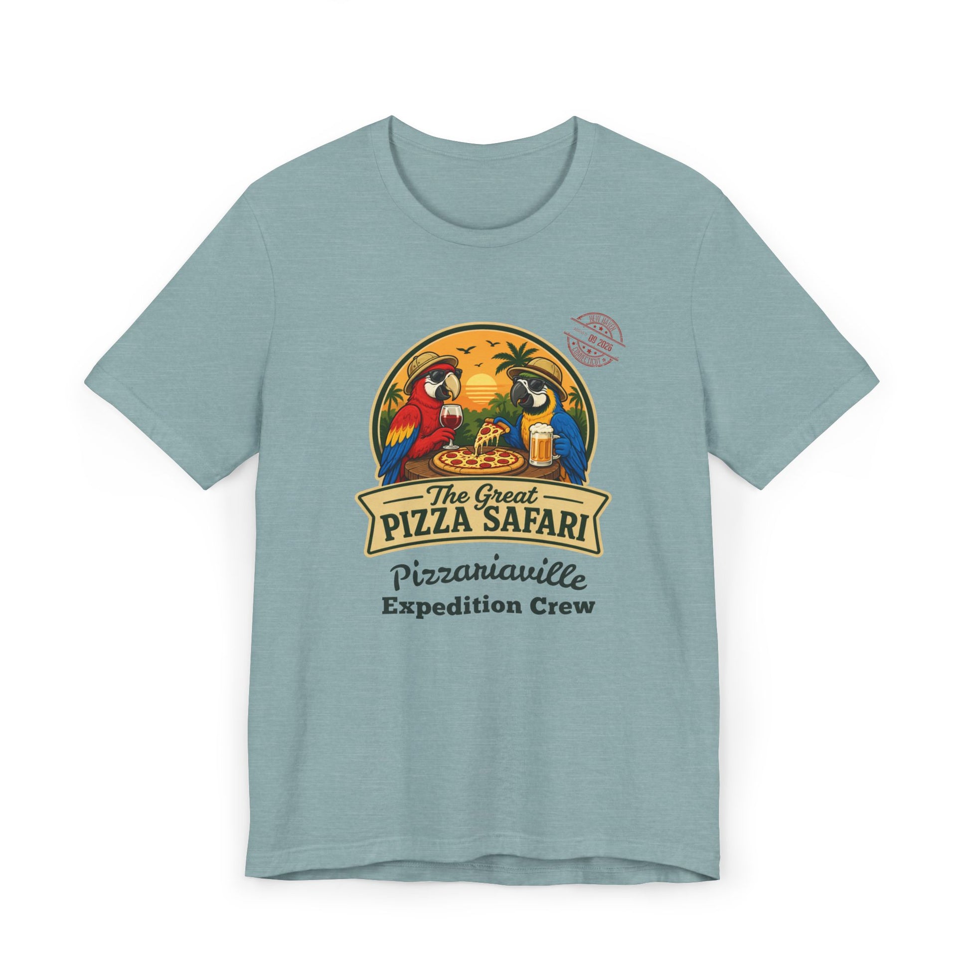 Pizza Safari T‑Shirt —Expedition Crew Vintage Design