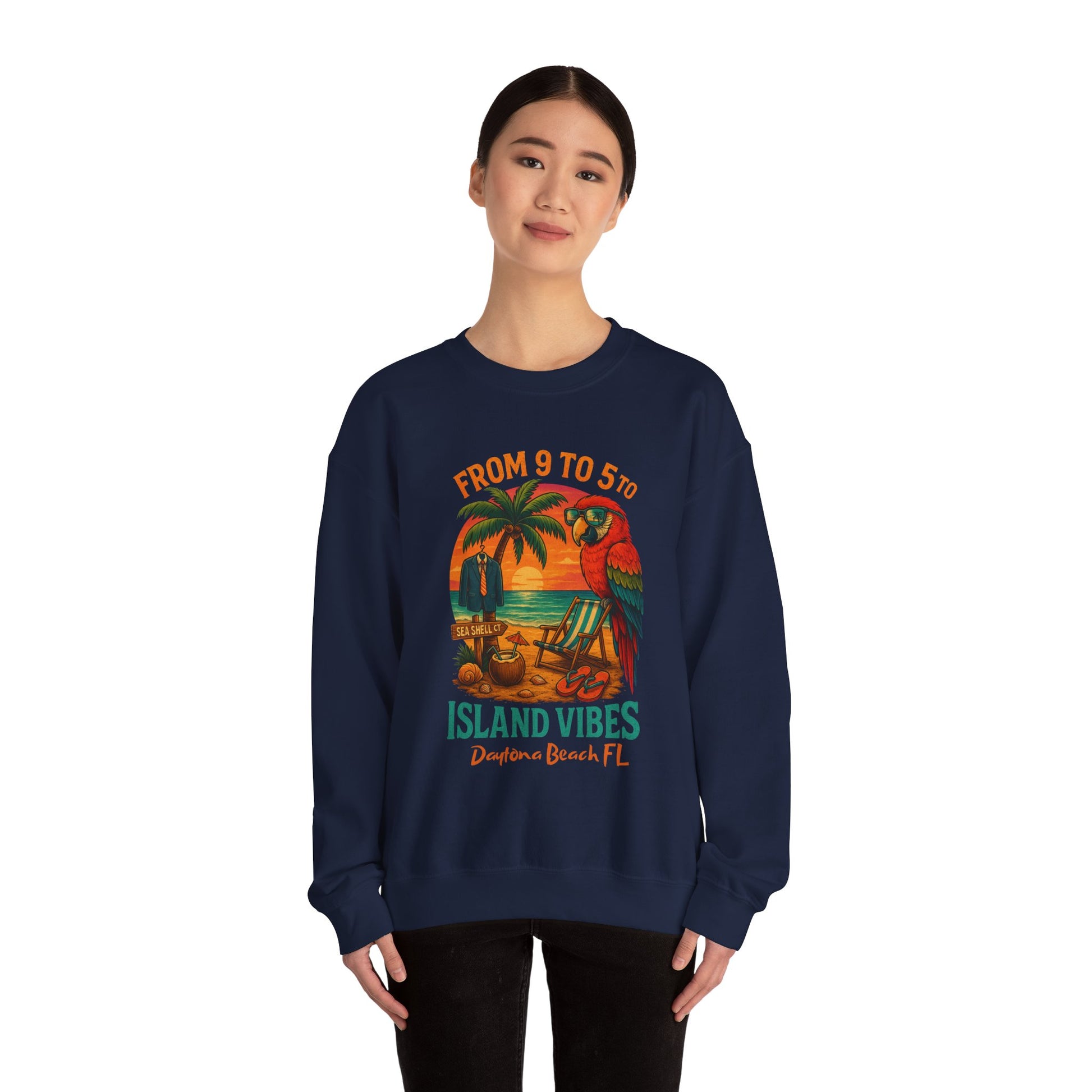 Sea Shell Ct  Crewneck Sweatshirt - Jimmy Buffet Style