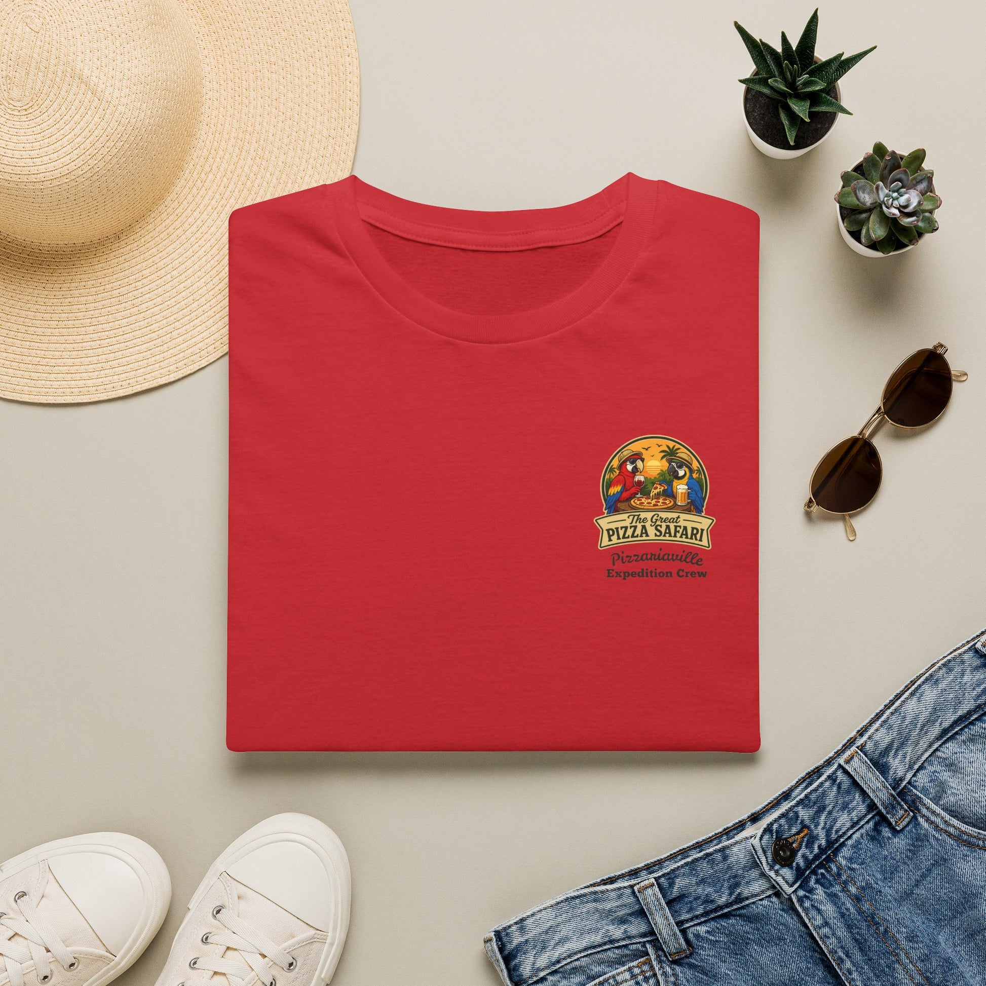 T‑Shirt — "Pizza Safari" Retro Pizzeria Expedition Crew Graphic Tee