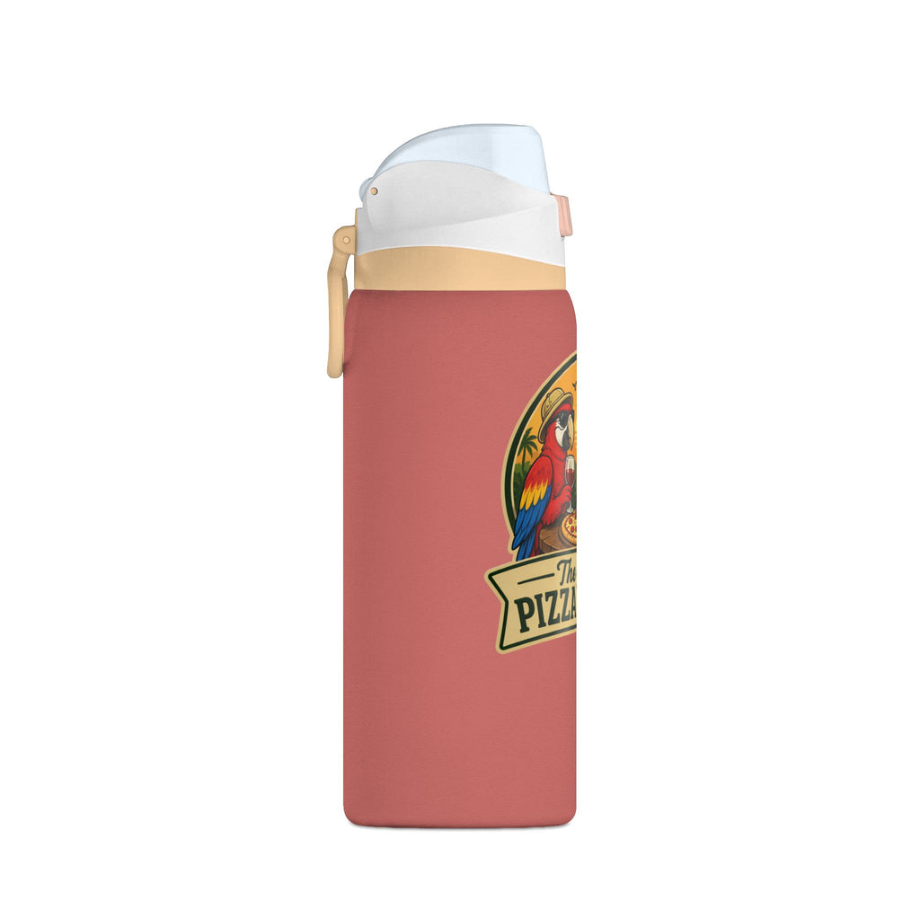 Insulated Water Bottle — "The Great Pizza Safari" Parrot Design, 32 oz