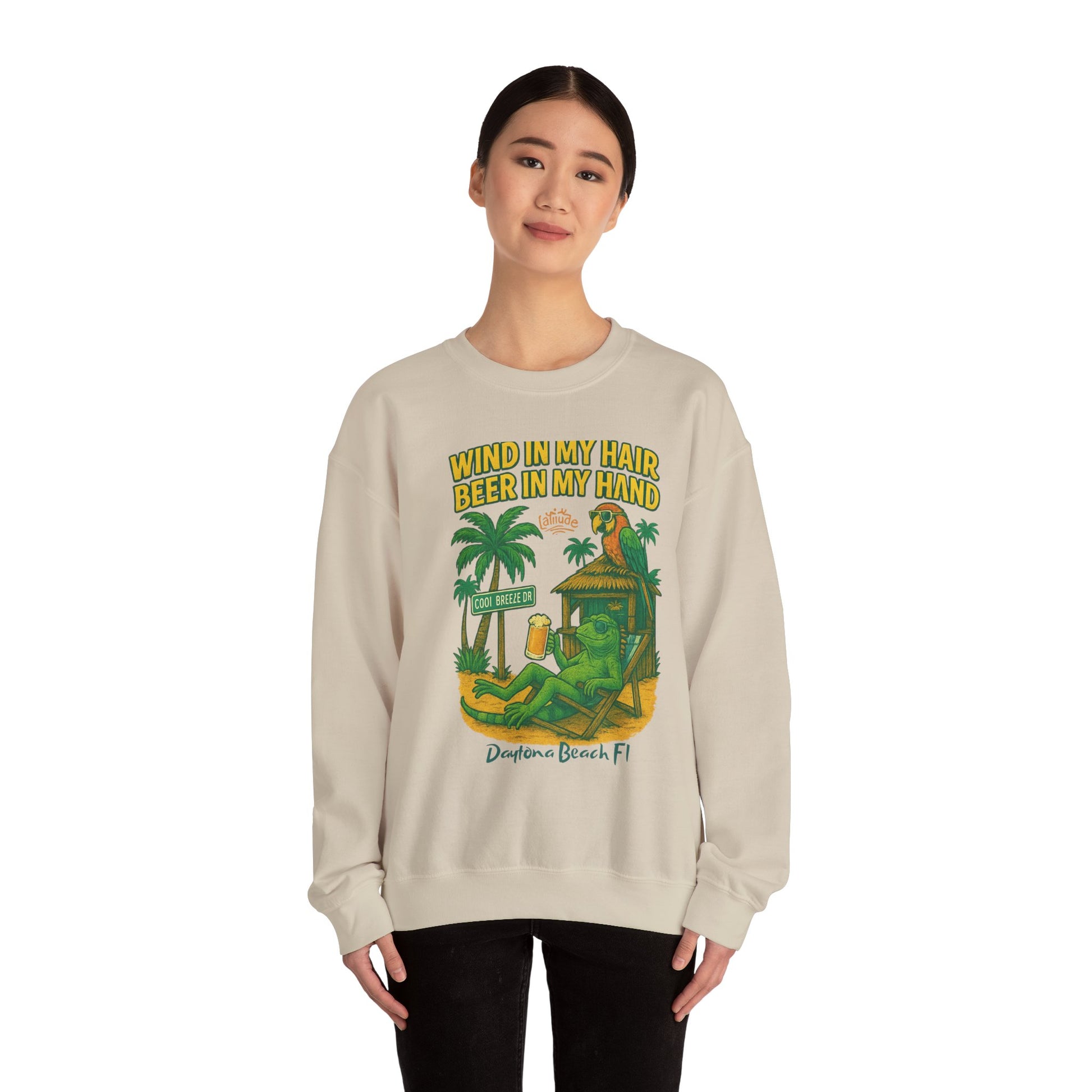 Cool Breeze dr  Crewneck Sweatshirt - Jimmy Buffet Style