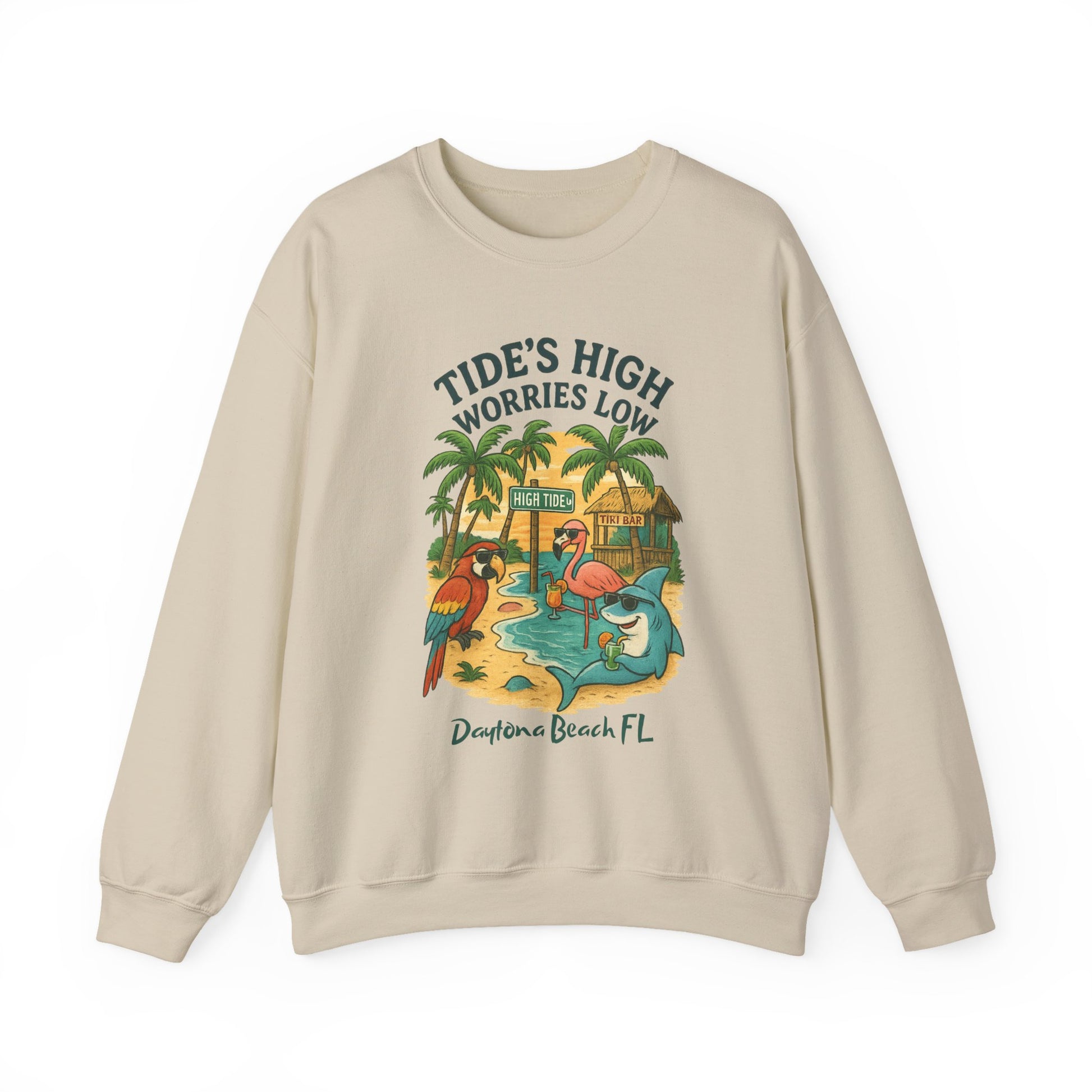 High Tide Ln Crewneck Sweatshirt - Jimmy Buffet Style