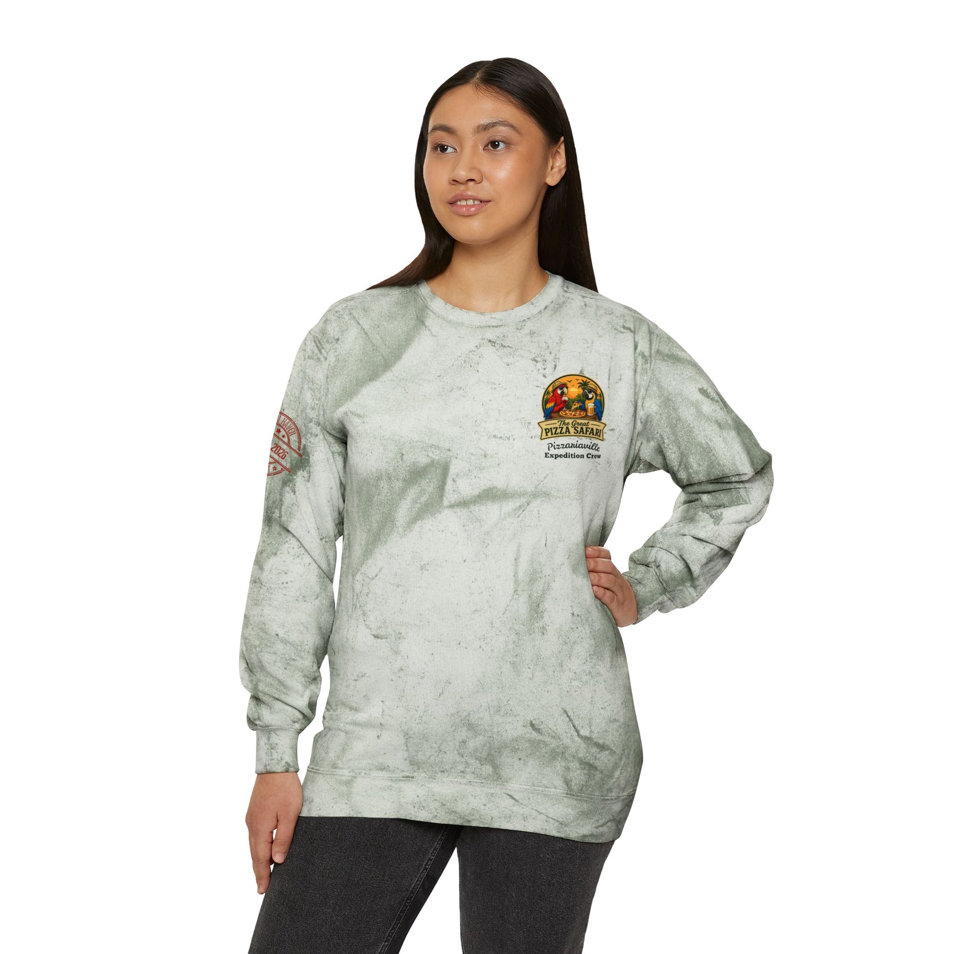 Tie-Dye Crewneck Sweatshirt — the Great Pizza Safari