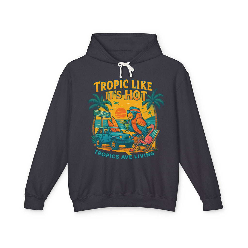 Tropics Ave Lightweight Comfort Colors Hoodie - Jimmy Buffet Style